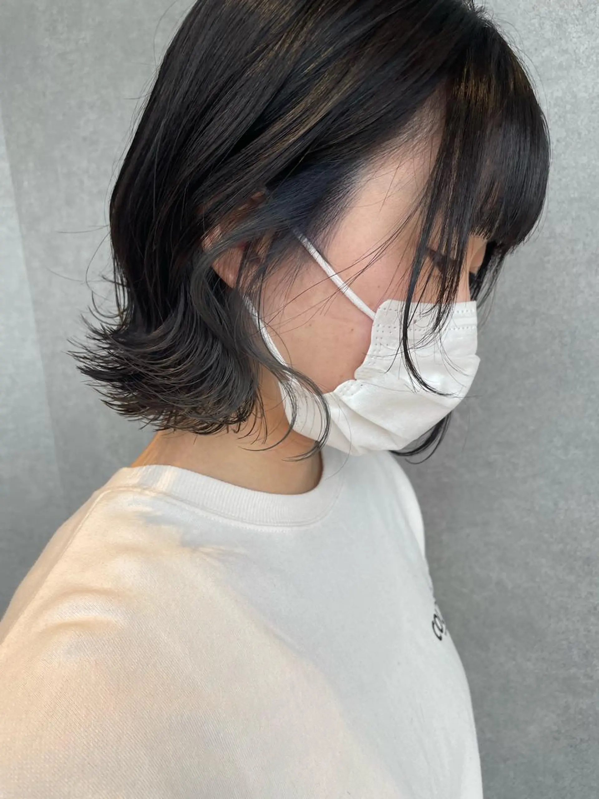 ショート カラー カット ヘッドスパ gotoday　shaire　saron所属・miu. ボブ/透け感カラーのヘアスタイル