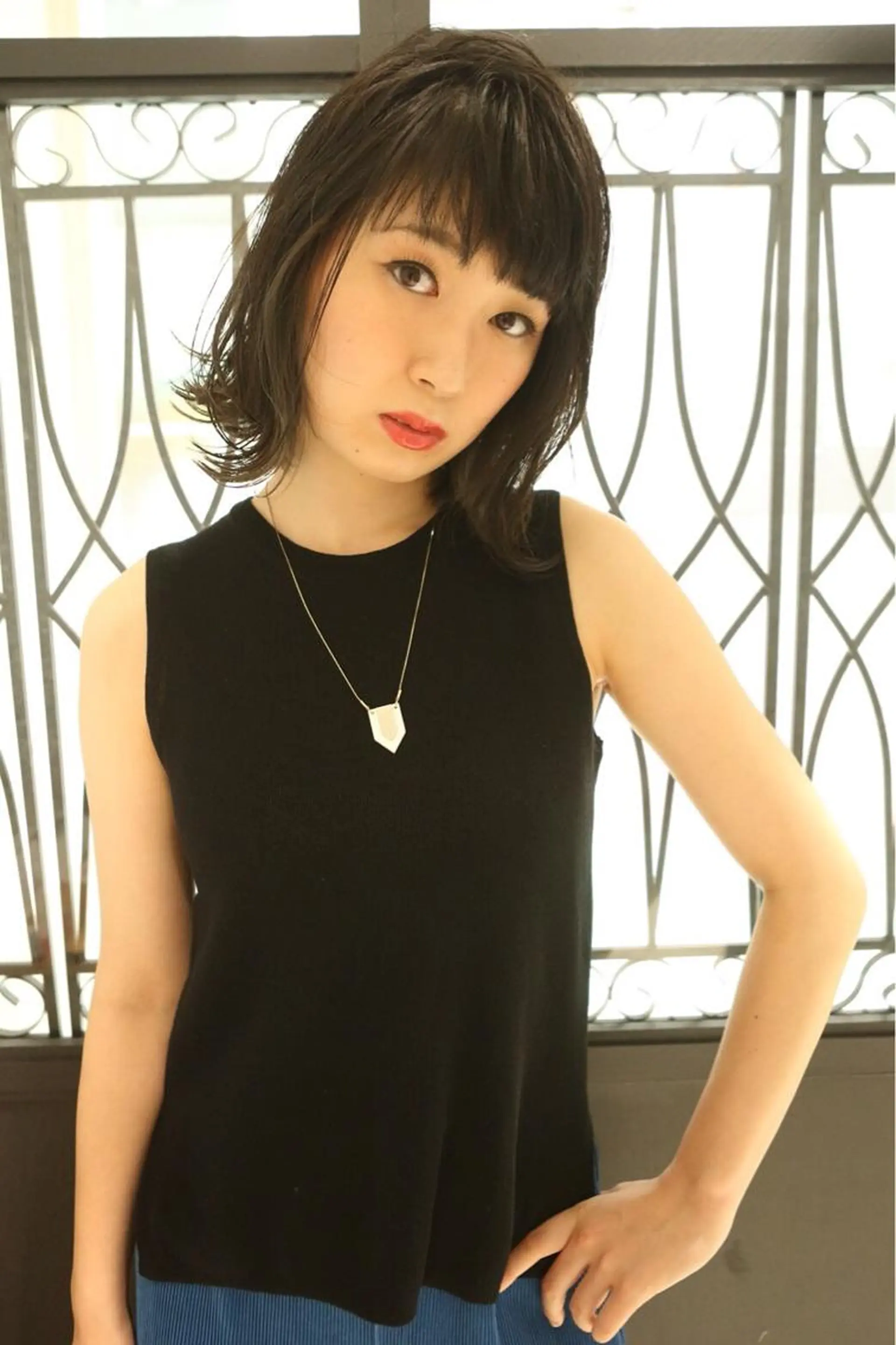 ミディアム カット ヘアカラー 髪質改善サロン 福田昌子のヘアスタイル