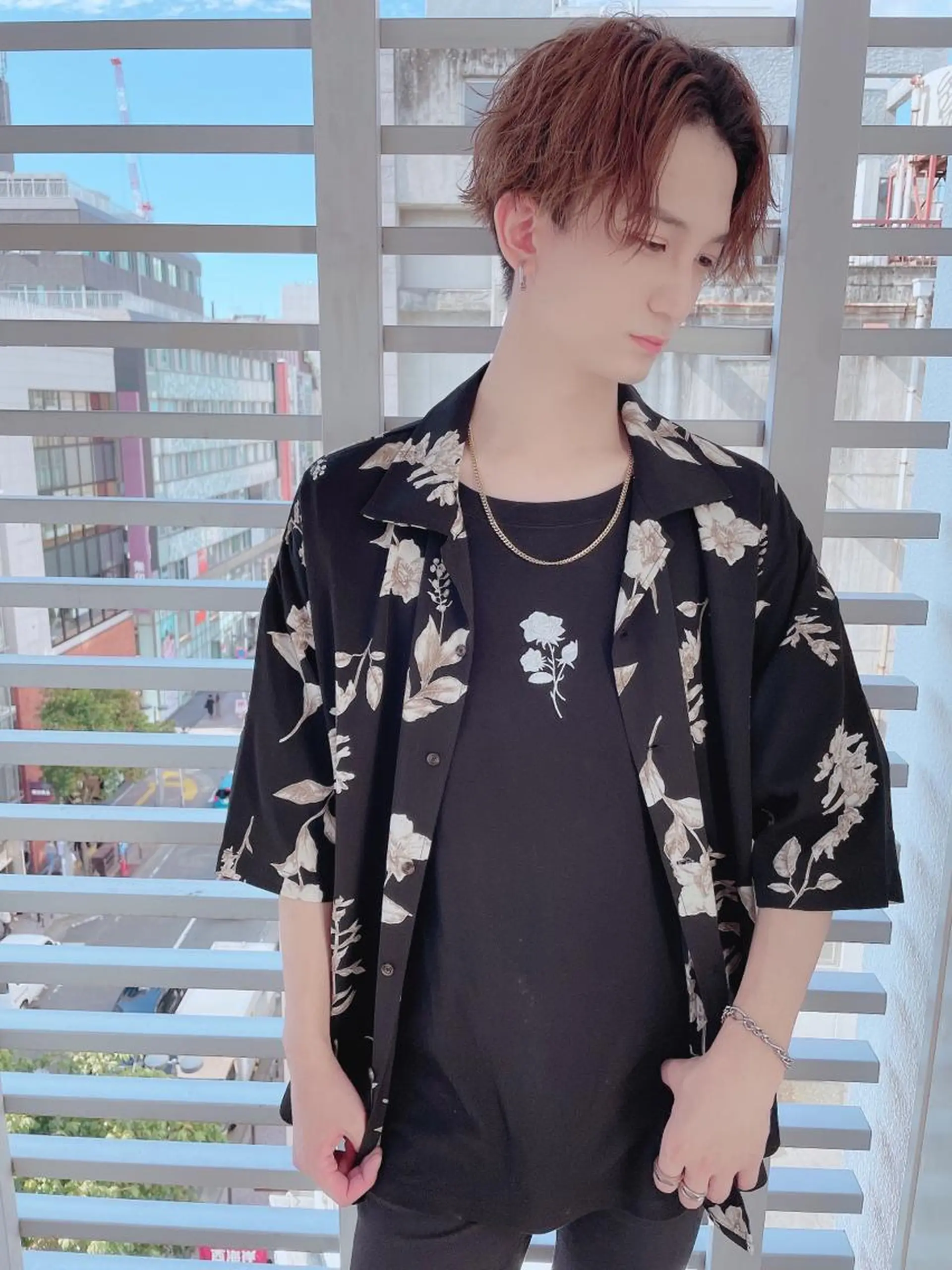 ショート カラー ヘアアレンジ メンズ カット ヘアカラー メンズZina代表 田端 麗治のヘアスタイル