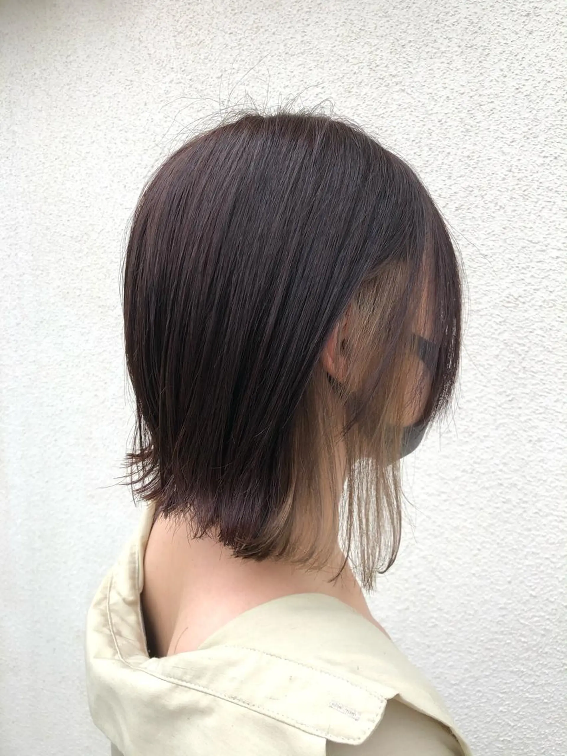 ミディアム カラー ベージュカラー インナーカラー 顔タイプヘアデザイン マイスター®︎のヘアスタイル