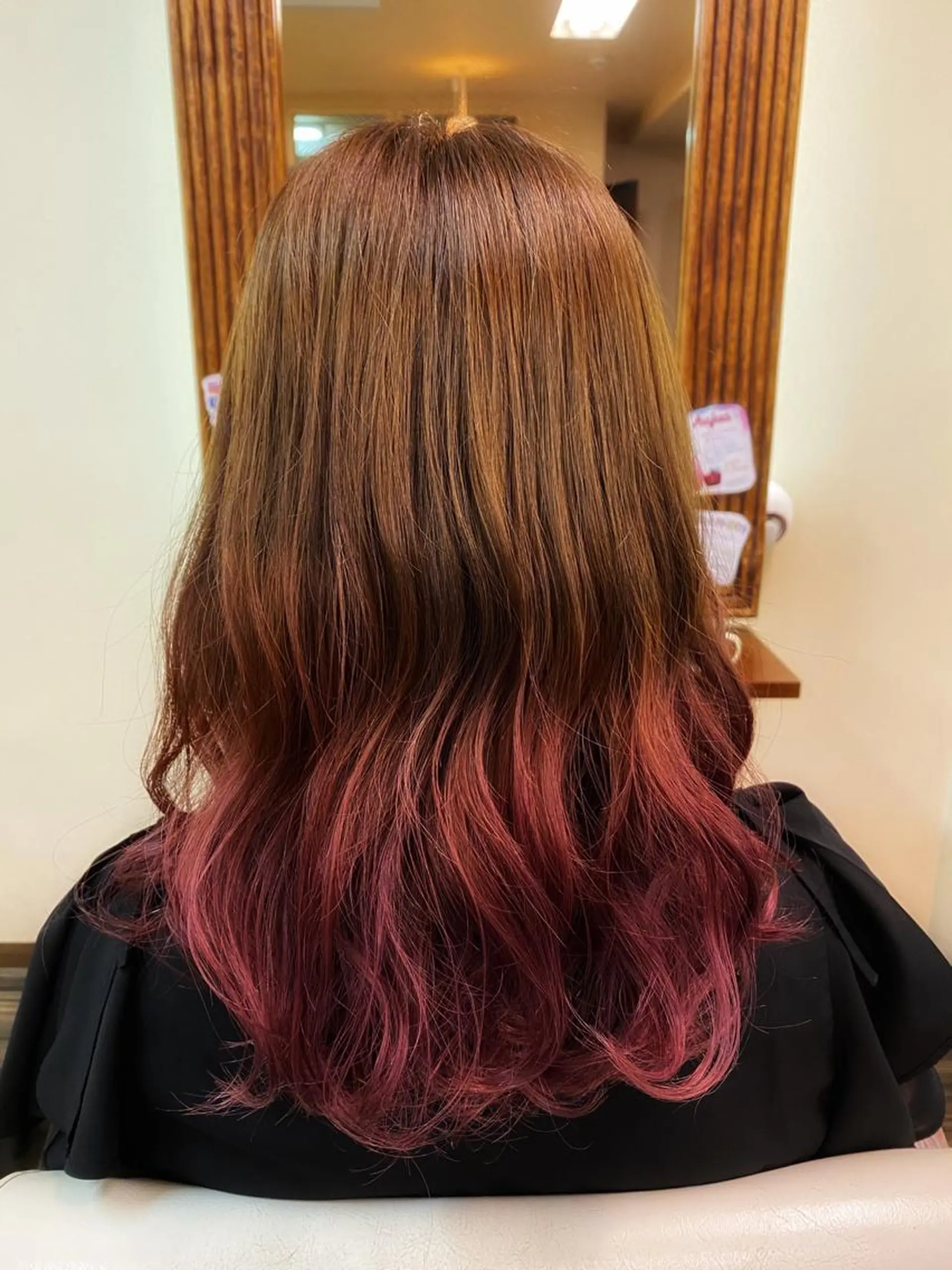 ミディアム カラー ヘアアレンジ ヘアカラー トリートメント 加藤 瑠美のヘアスタイル