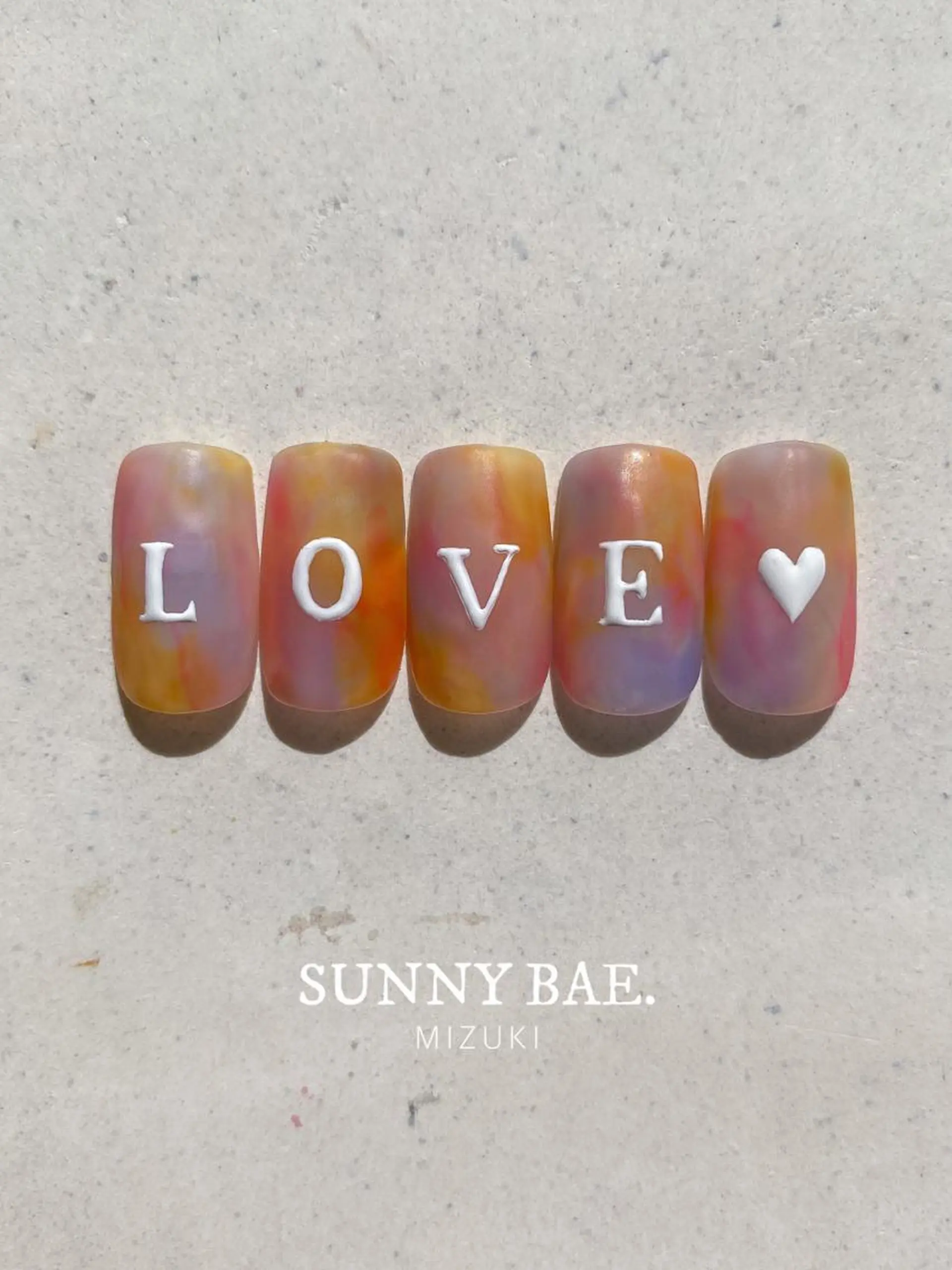 ネイル 大理石ネイル(マーブル) マットネイル ニュアンスネイル 春ネイル ハンドネイル SUNNY BAE. 🌼MIZUKIのネイルデザイン
