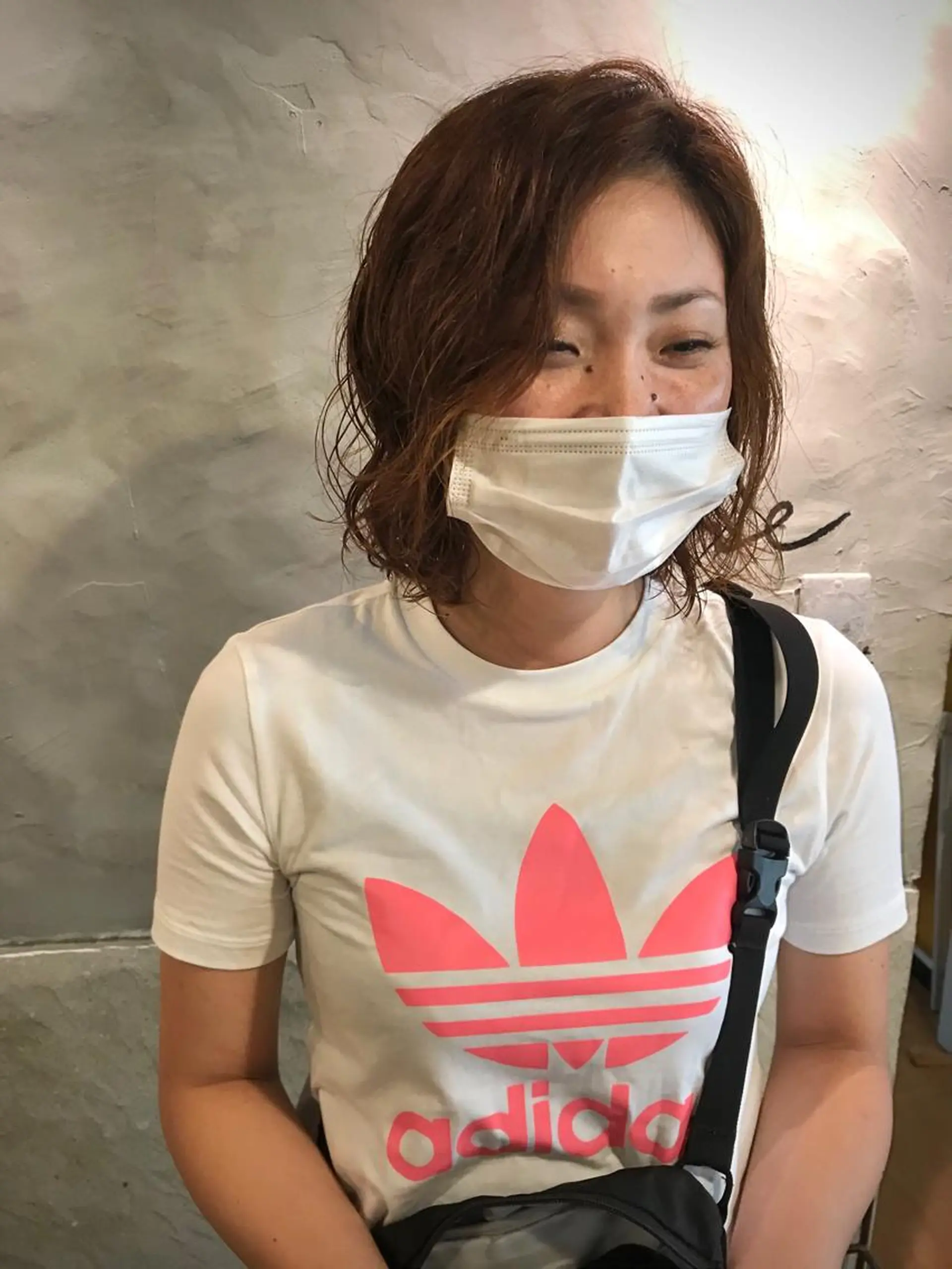 ミディアム カット パーマ トリートメント さの あやねのヘアスタイル