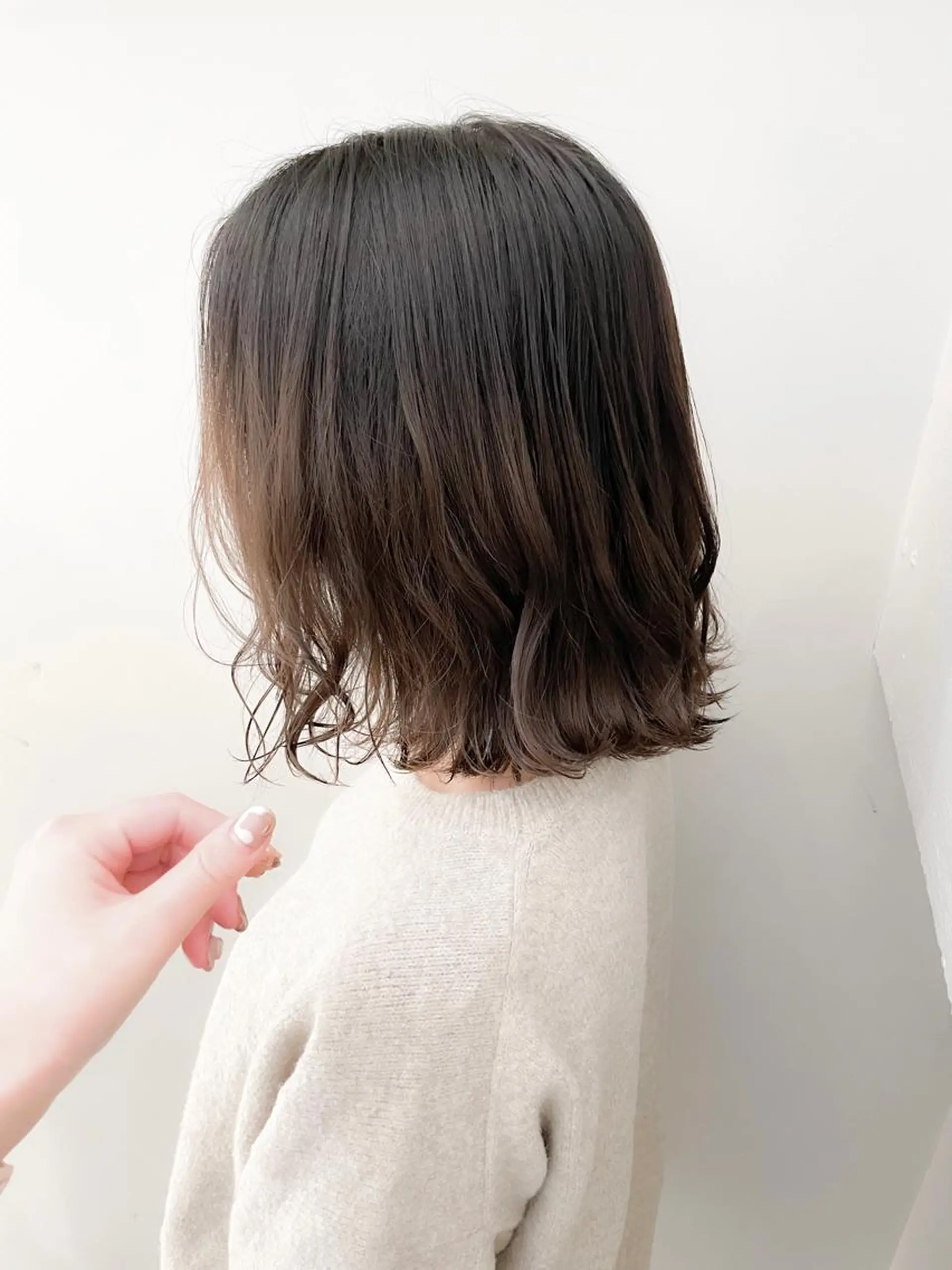 ミディアム カラー ミディアムパーマ グラデーションカラー グレージュ ボブ ヘアカラー トリートメント ヘッドスパ ✨カラー支持No.1 🧸ワキ カナコ🧸のヘアスタイル