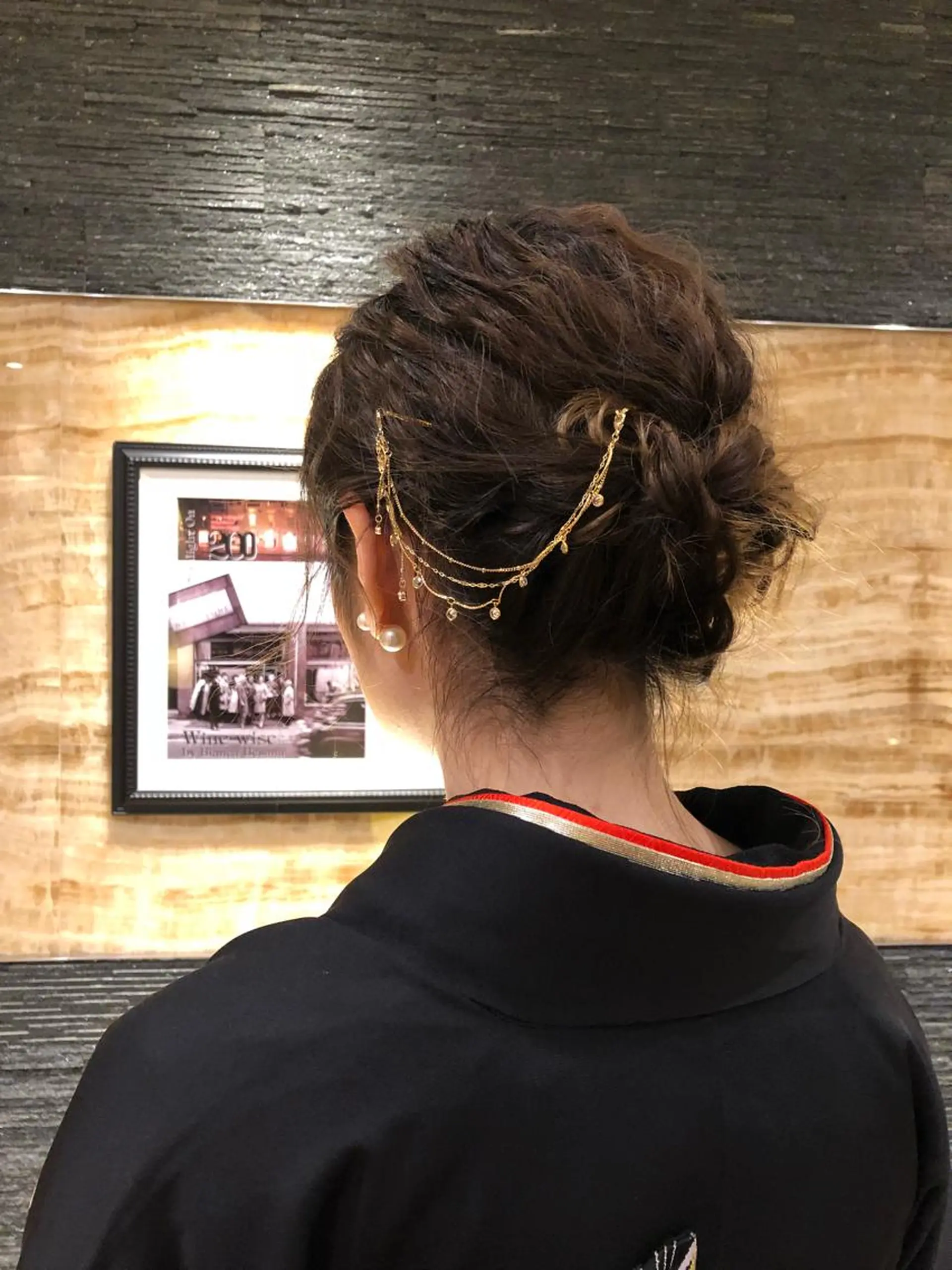 ヘアアレンジ 着物ヘア カットカラーモデル BASSA上石神井店のヘアスタイル