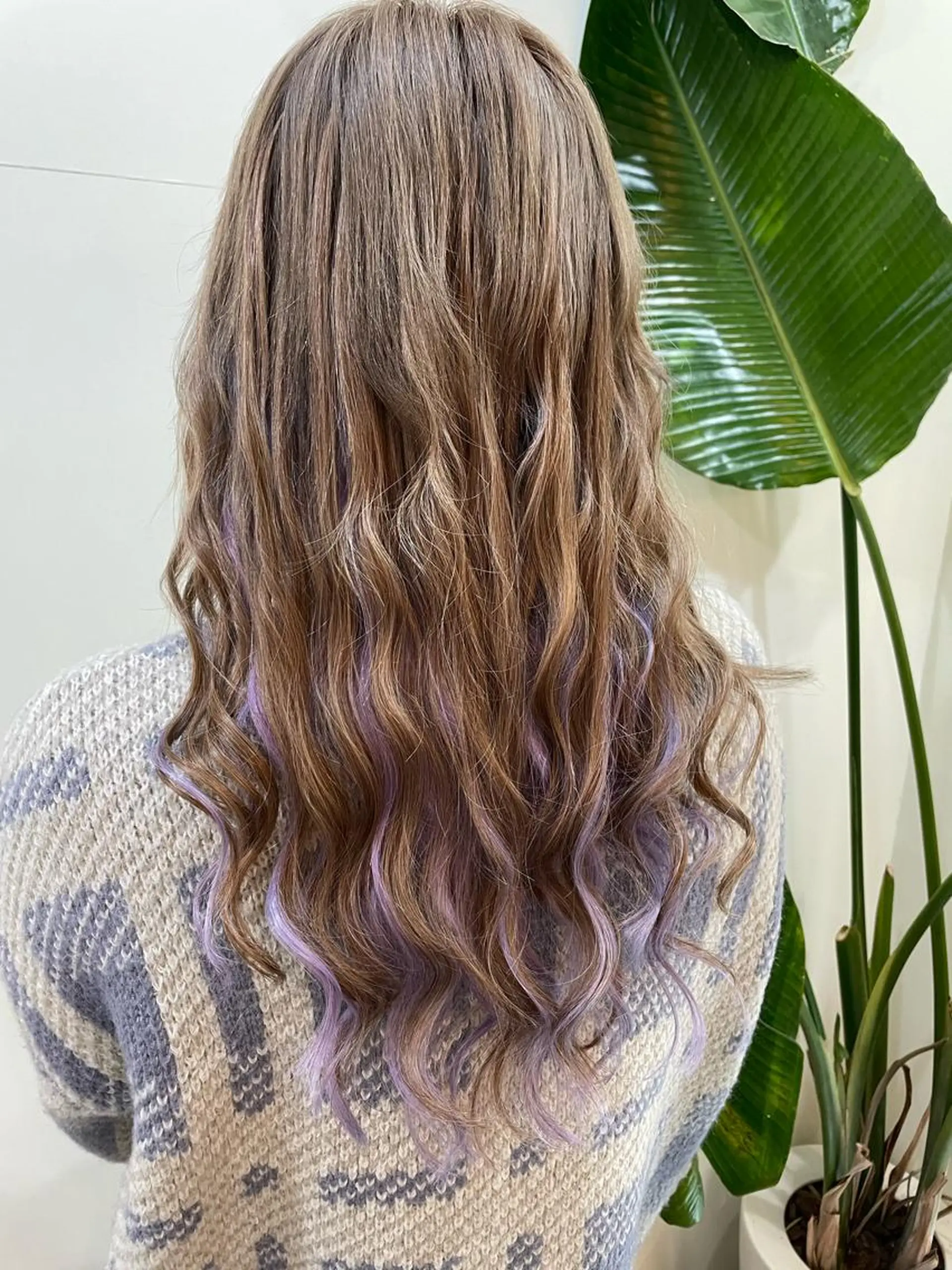 ロング カラー シールエクステ バレイヤージュ ブリーチ ケアブリーチ ダブルカラー ヘアカラー エクステ WEST OLAND加藤圭介のヘアスタイル