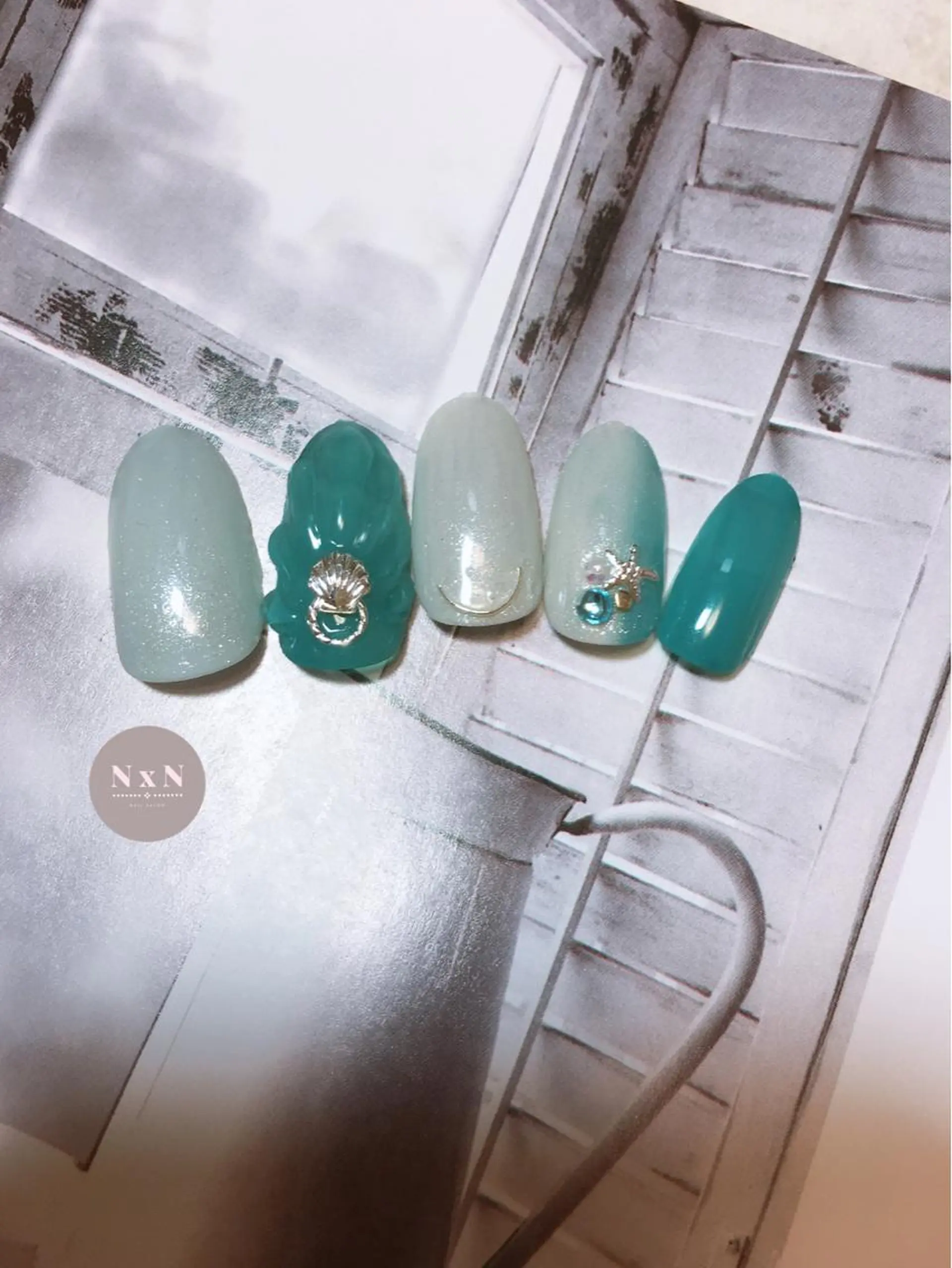 ネイル ジェルネイル ぷっくりネイル nail salon N×Nのネイルデザイン