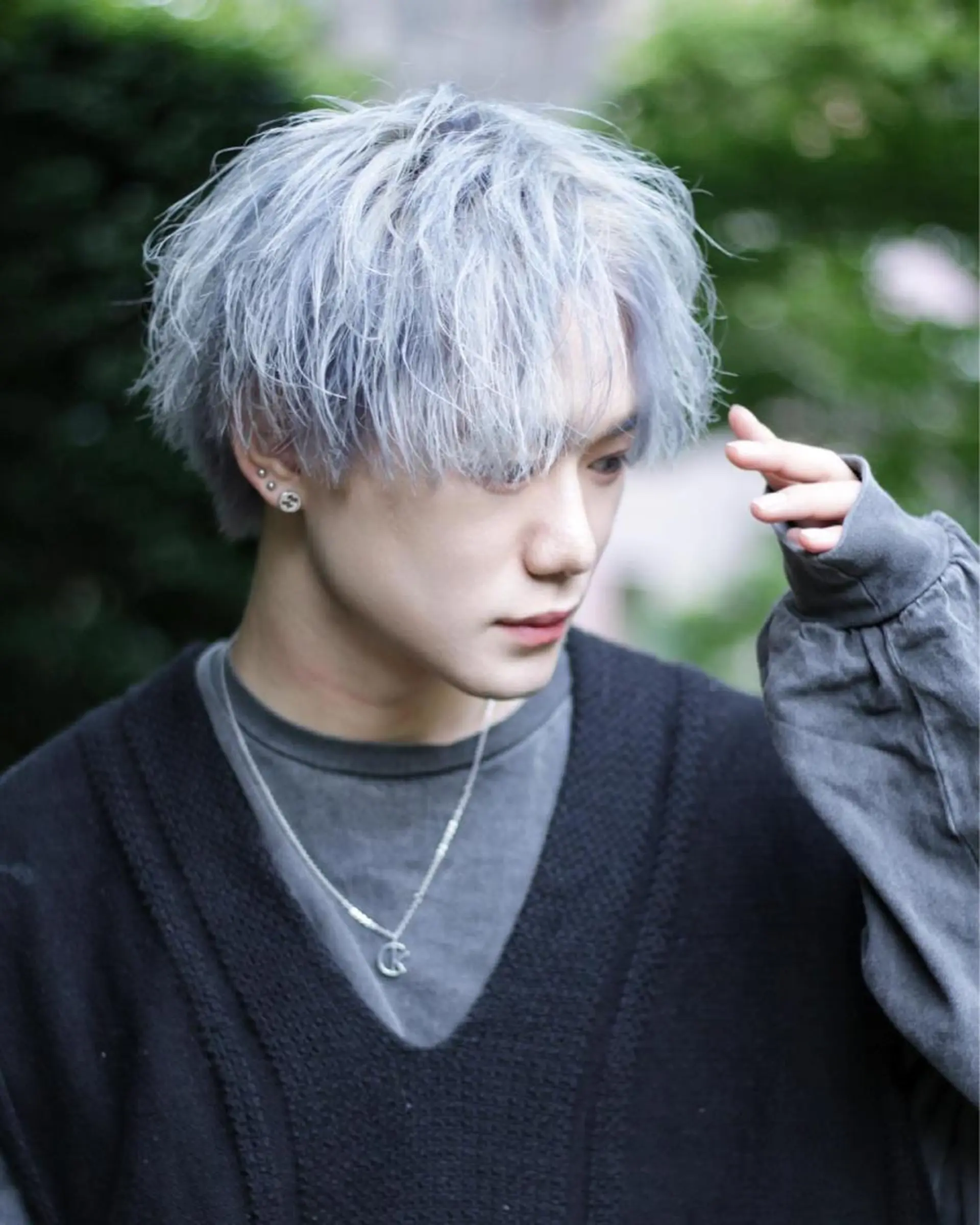 ショート カラー メンズ 飯塚 想のヘアスタイル