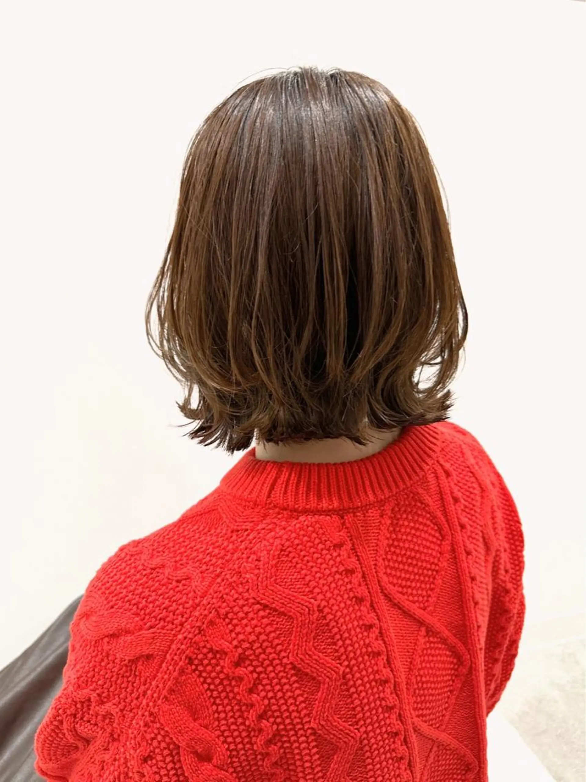 ミディアム カット ヘアカラー トリートメント 我舞谷 将人のヘアスタイル