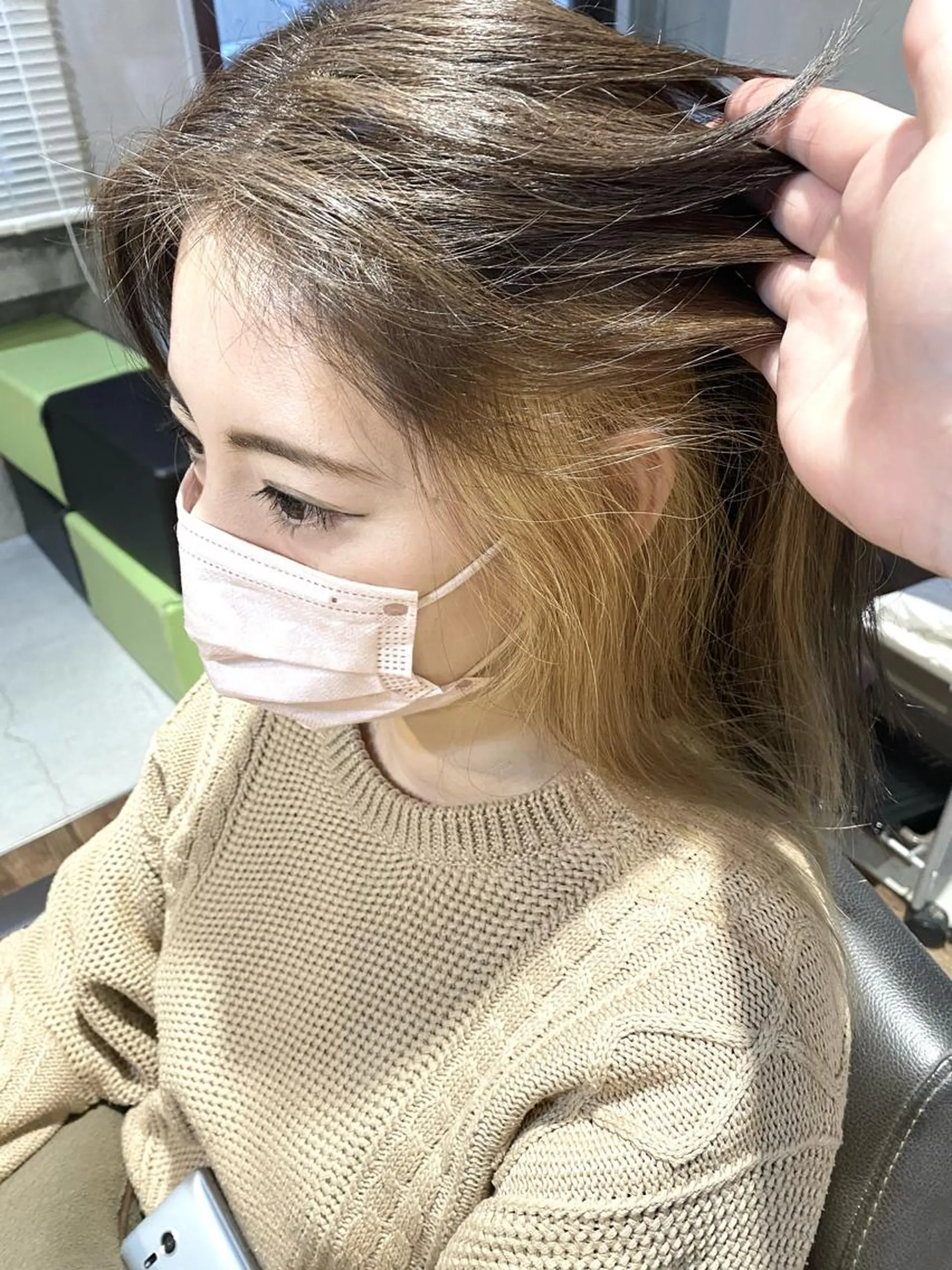 ミディアム カラー SORA.桂川店所属・内野 友貴のヘアスタイル