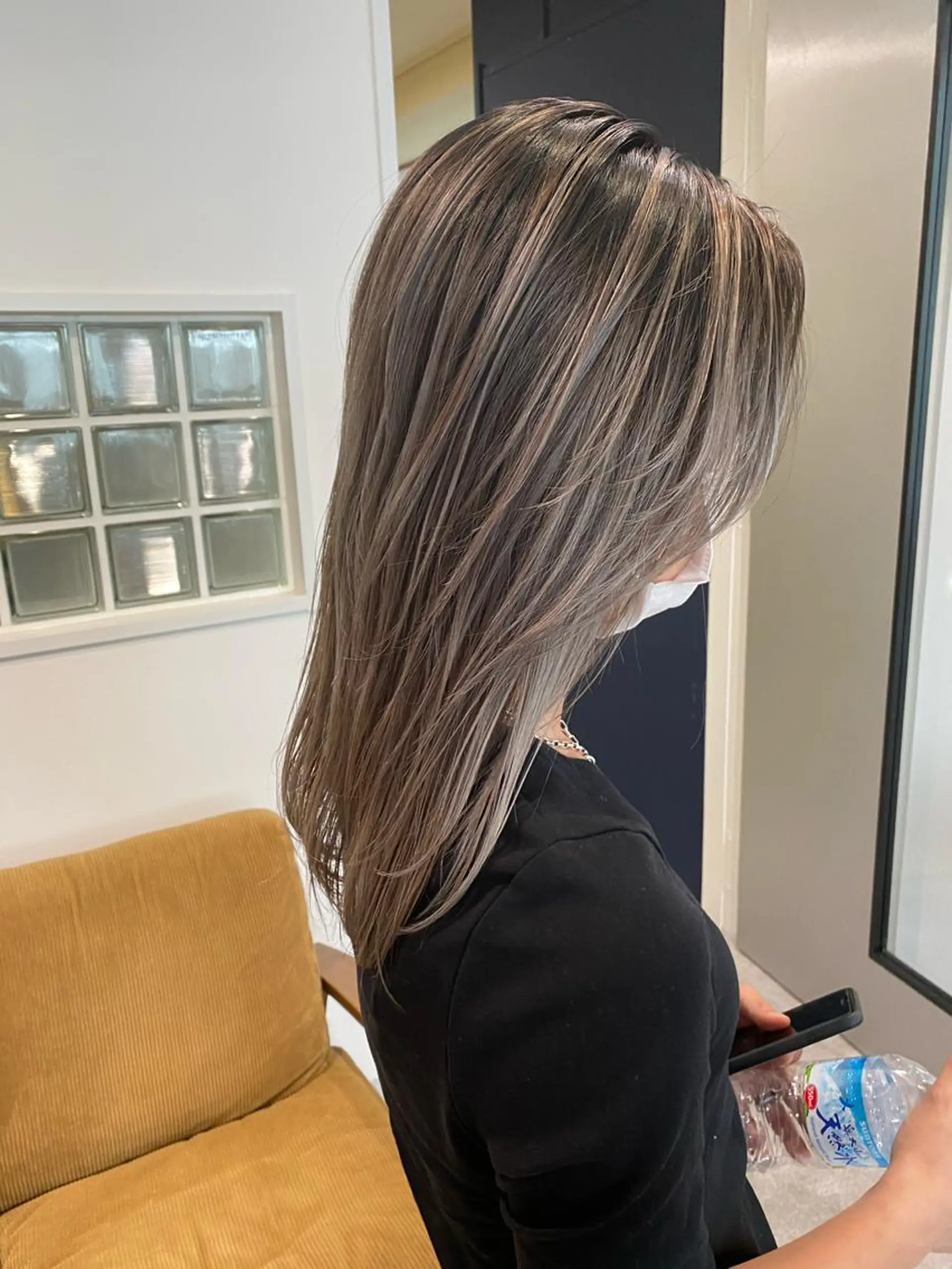 ミディアム カラー バレイヤージュ レイヤーカット ヘアカラー JILBLAN京都 ショート/ハイライトのヘアスタイル