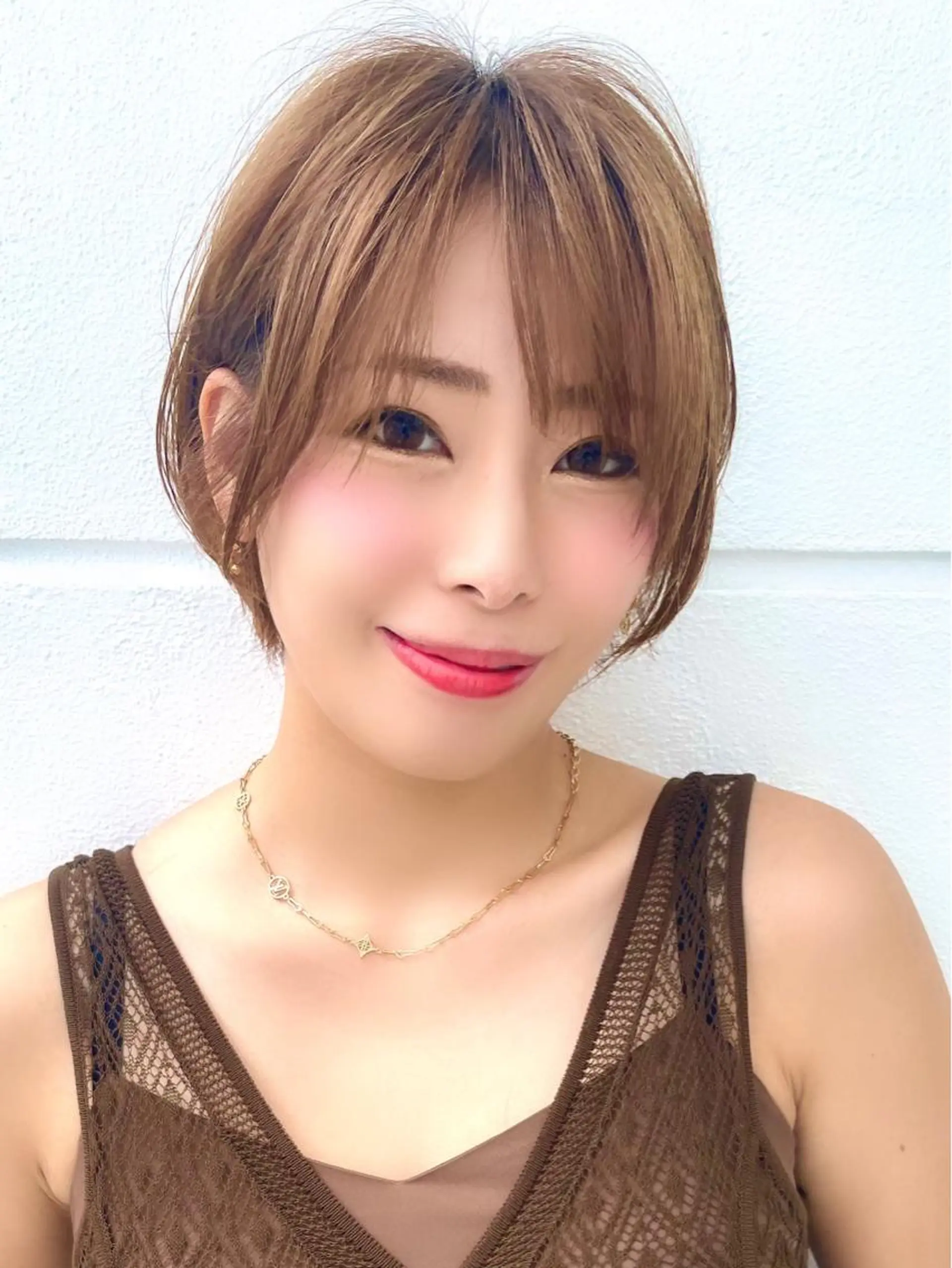 ショート カラー カット ヘアカラー 【韓国　レイヤー 髪質改善✨】かずのヘアスタイル