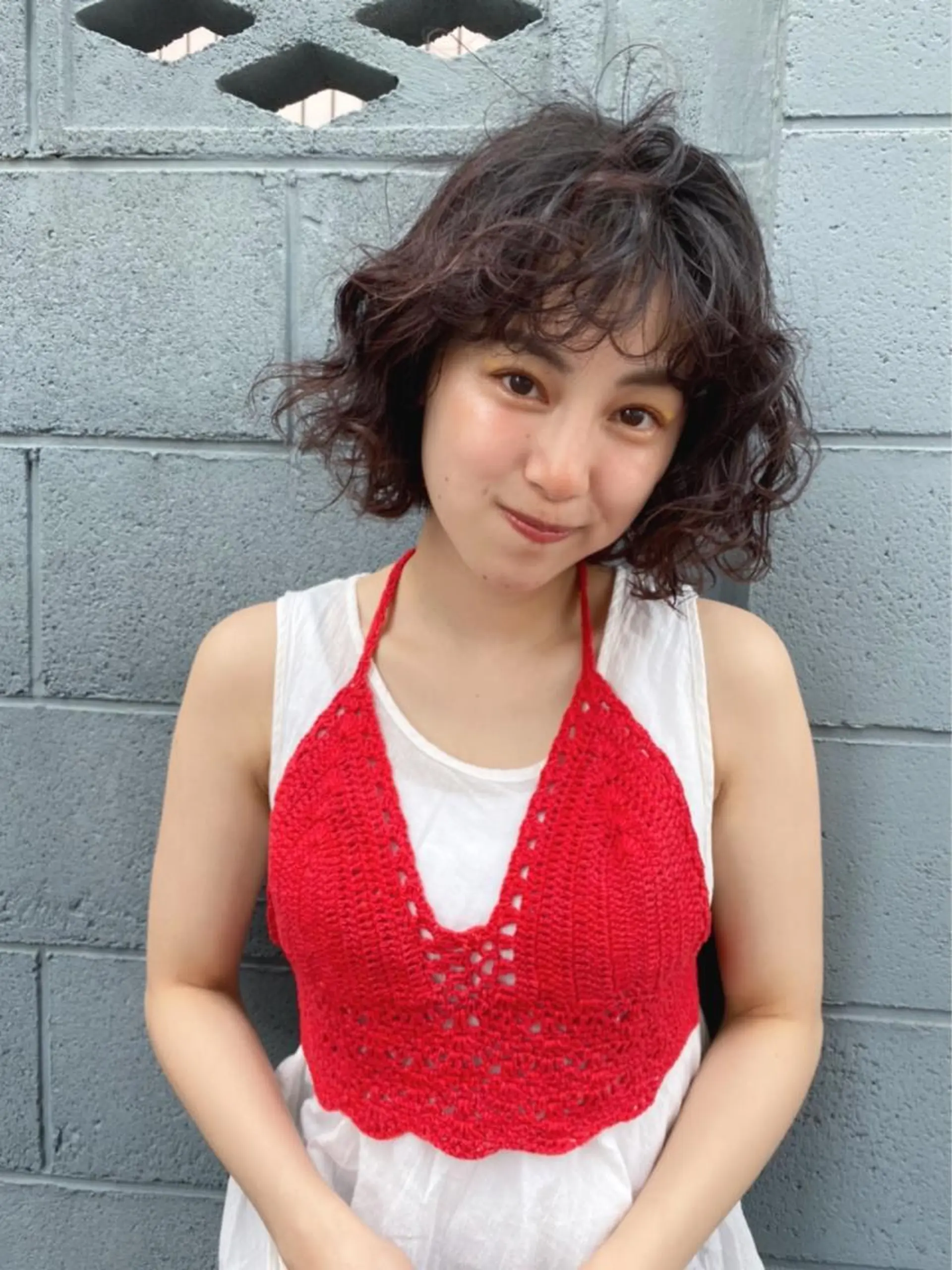 ショート パーマ ボブ irwi/イルウィ所属・miku🎀門前仲町 ブリーチ・レイヤーのヘアスタイル