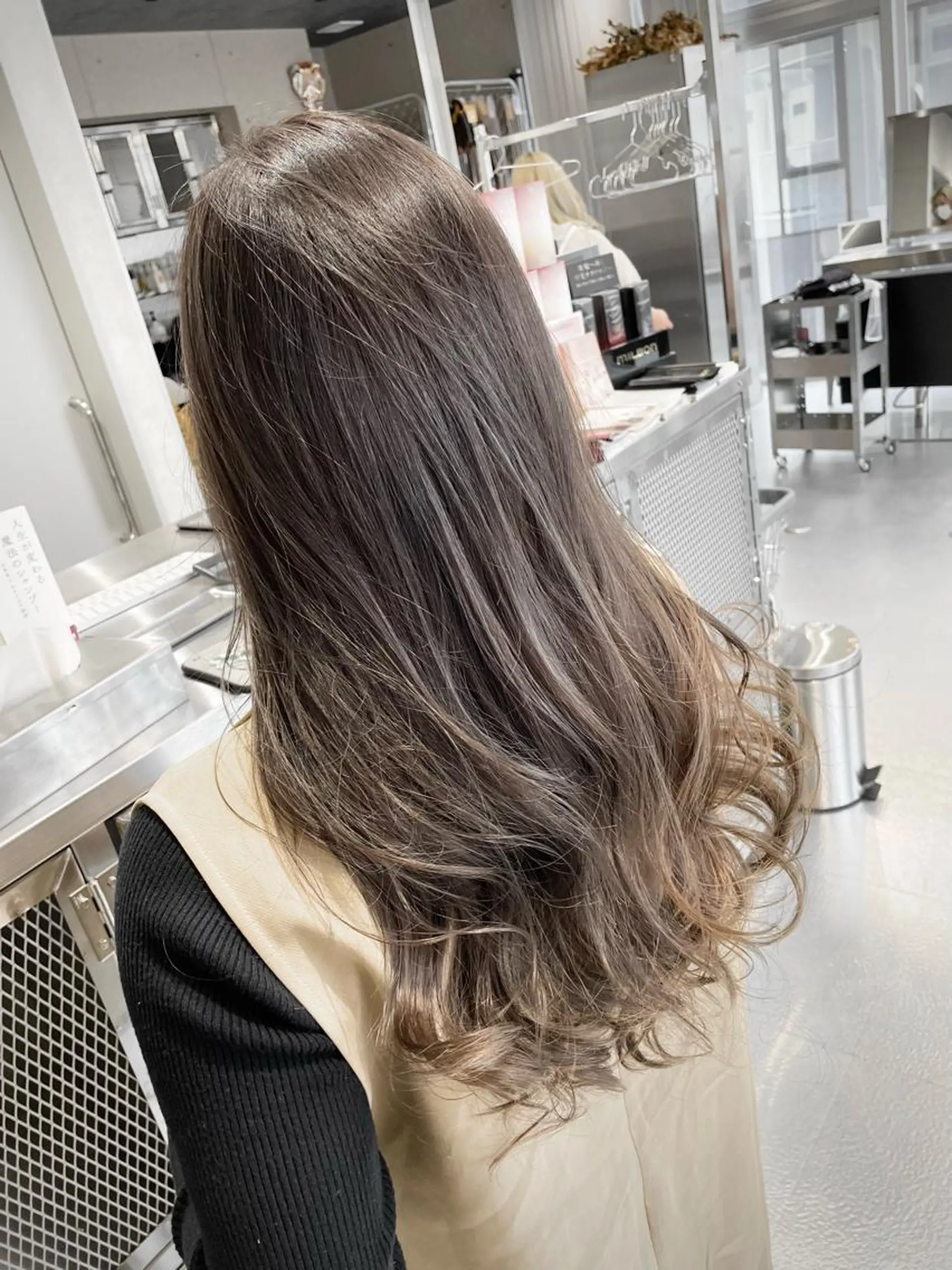 ロング ヘアカラー トリートメント ヘアセット CARAT堺東 Aujua認定サロンのヘアスタイル