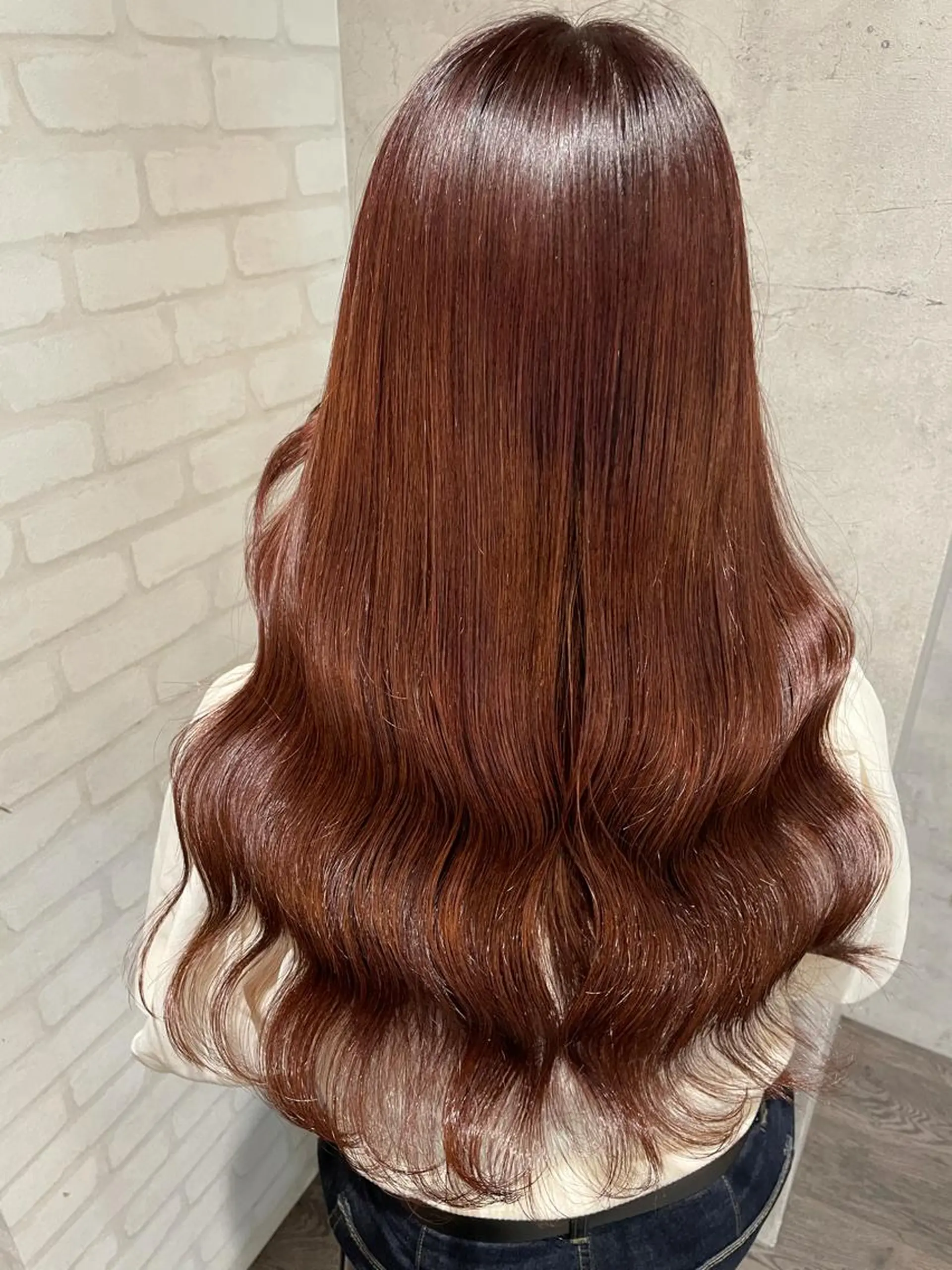 ロング ヘアカラー トリートメント 🦄艶カラー×韓国 NANA💎🐬のヘアスタイル