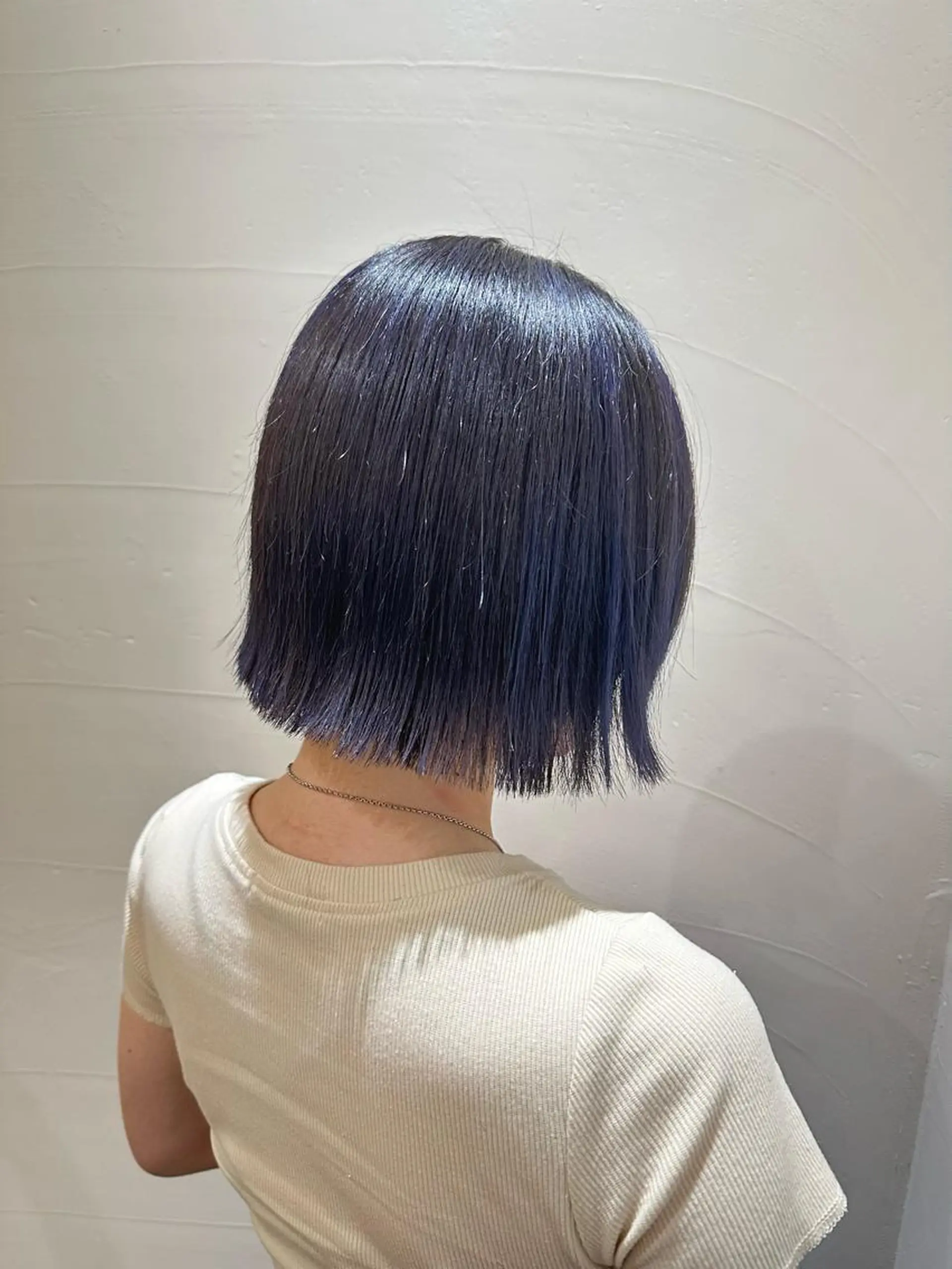 ミディアム カラー ハイライトカラー パープルカラー ハイライト ヘアカラー ✨ブリーチカラー /菜月‪‪✨のヘアスタイル