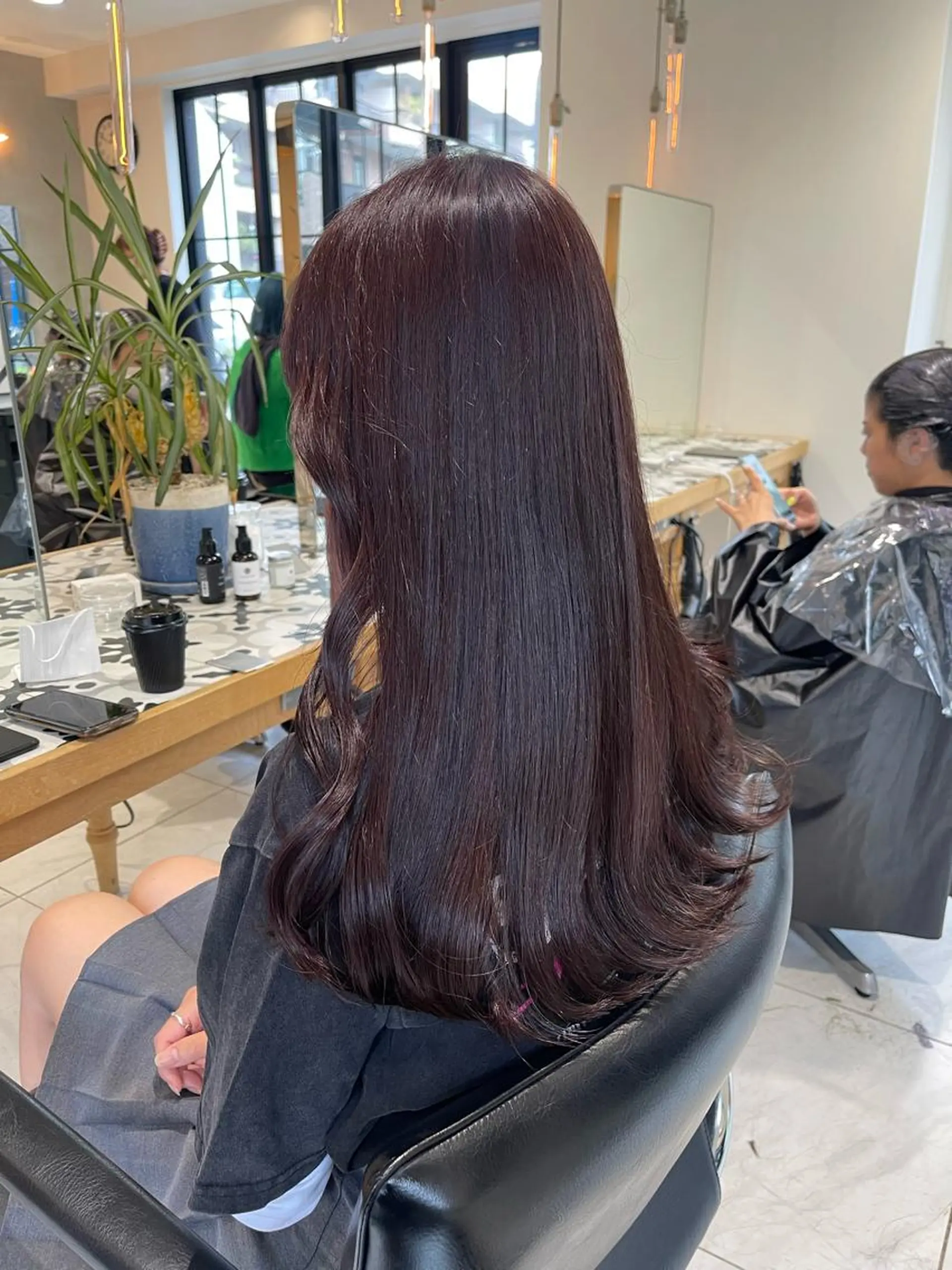 ロング カラー ラベンダーカラー ヘアカラー トリートメント ヘッドスパ ラベンダー/レイヤー カット🤎mamiのヘアスタイル