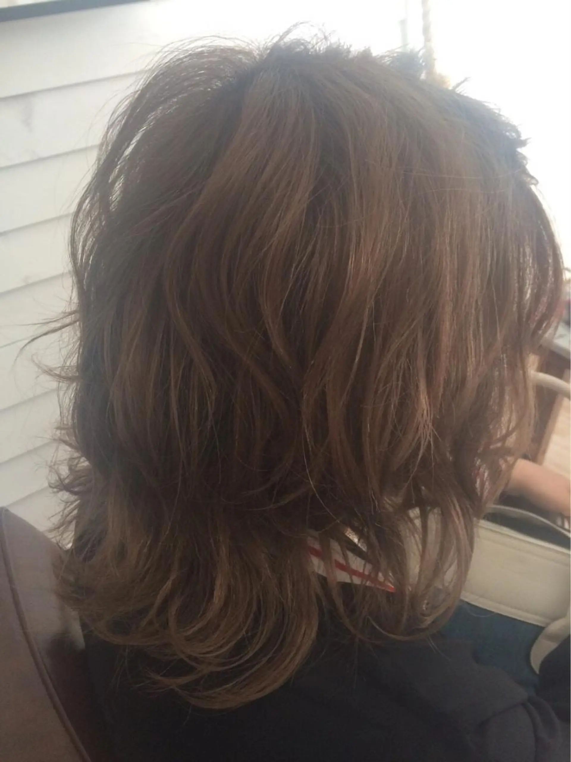 ミディアム カラー ベージュカラー ブリーチ 大石 祐那のヘアスタイル
