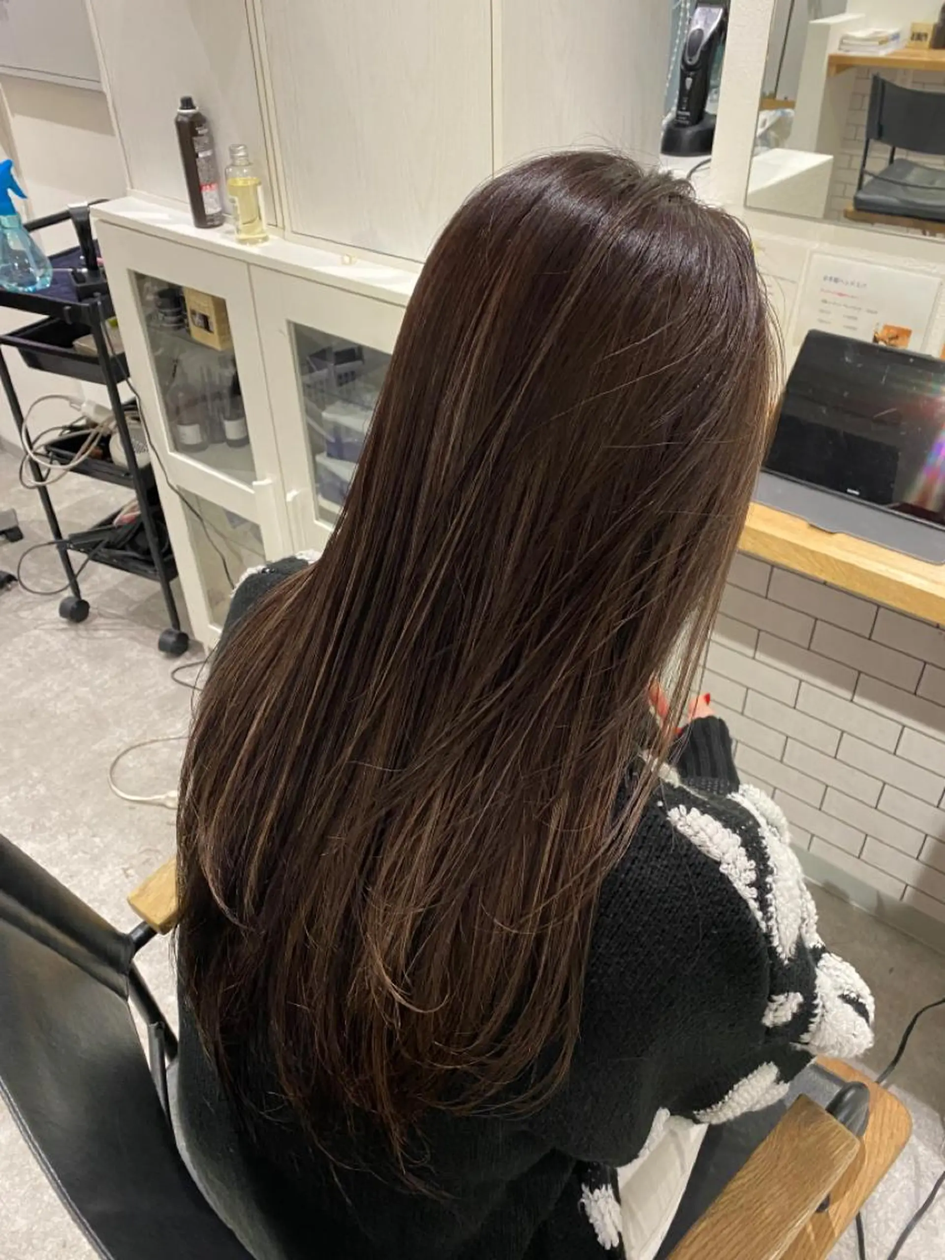 ミディアム カラー ヘアカラー トリートメント JIL BLAN 京都のヘアスタイル