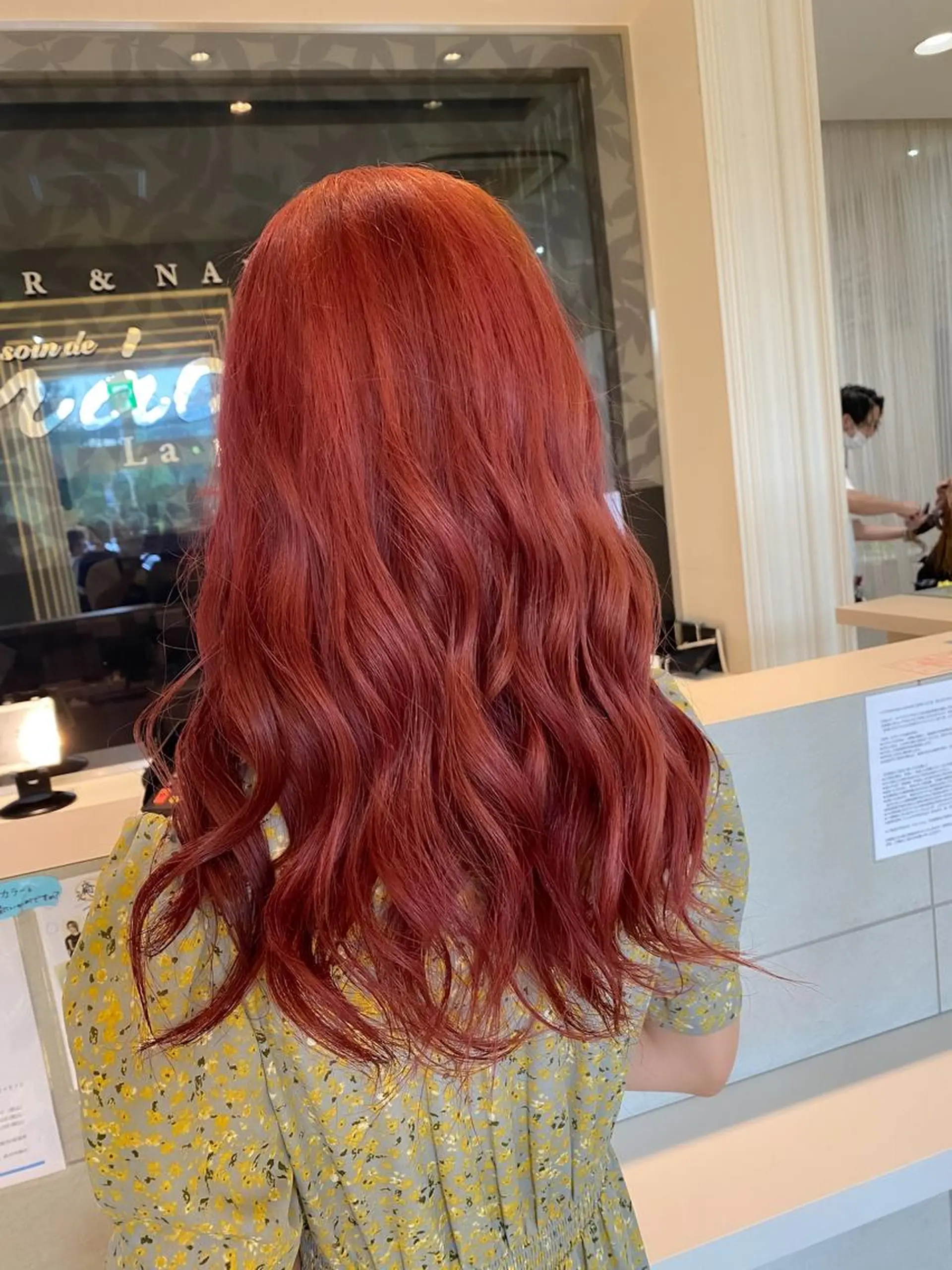 ロング カラー ボルドーカラー ダブルカラー 頓所 大昂のヘアスタイル