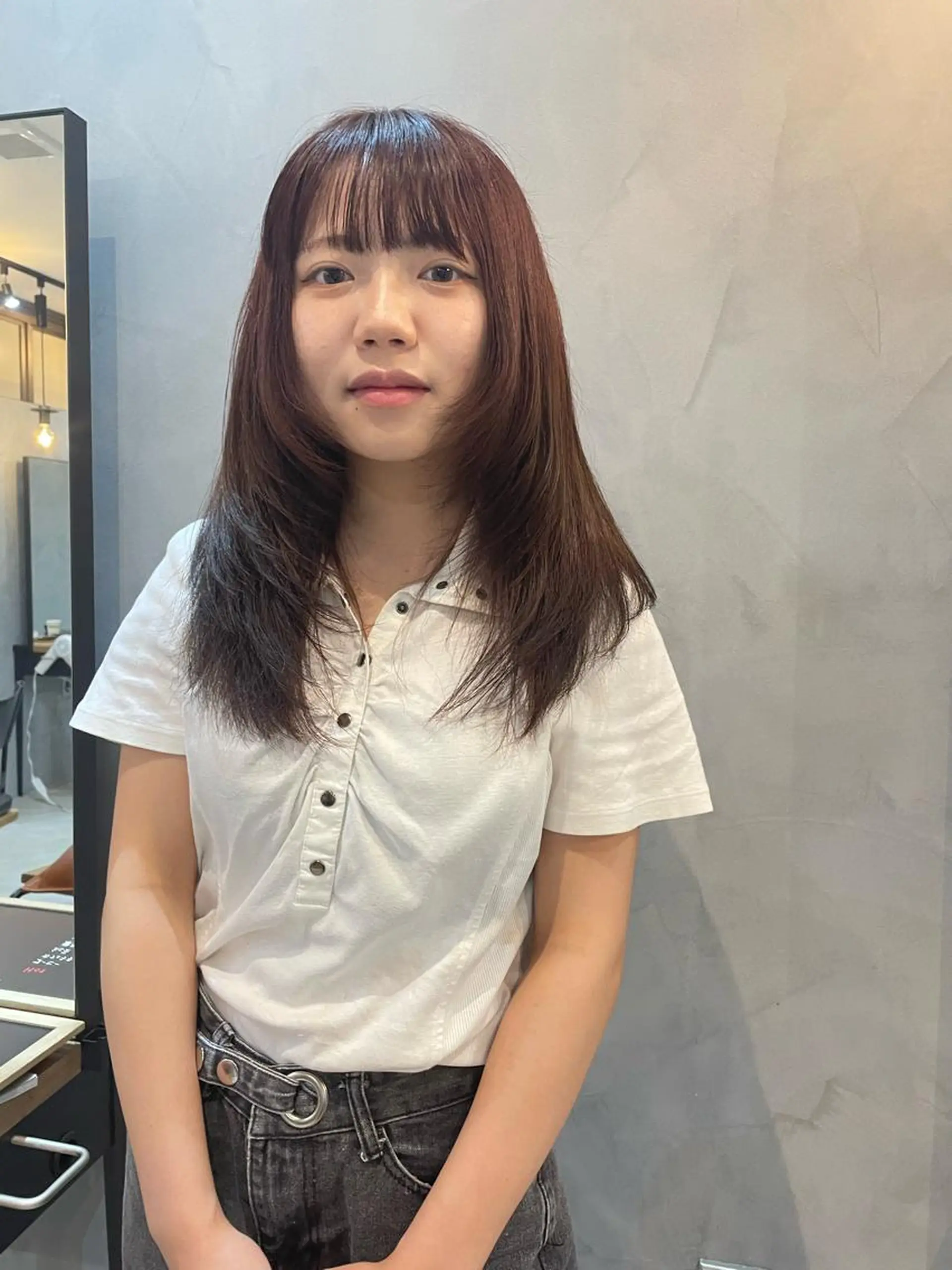 ロング カラー カット ヘアカラー トリートメント Basis 田口豪司のヘアスタイル