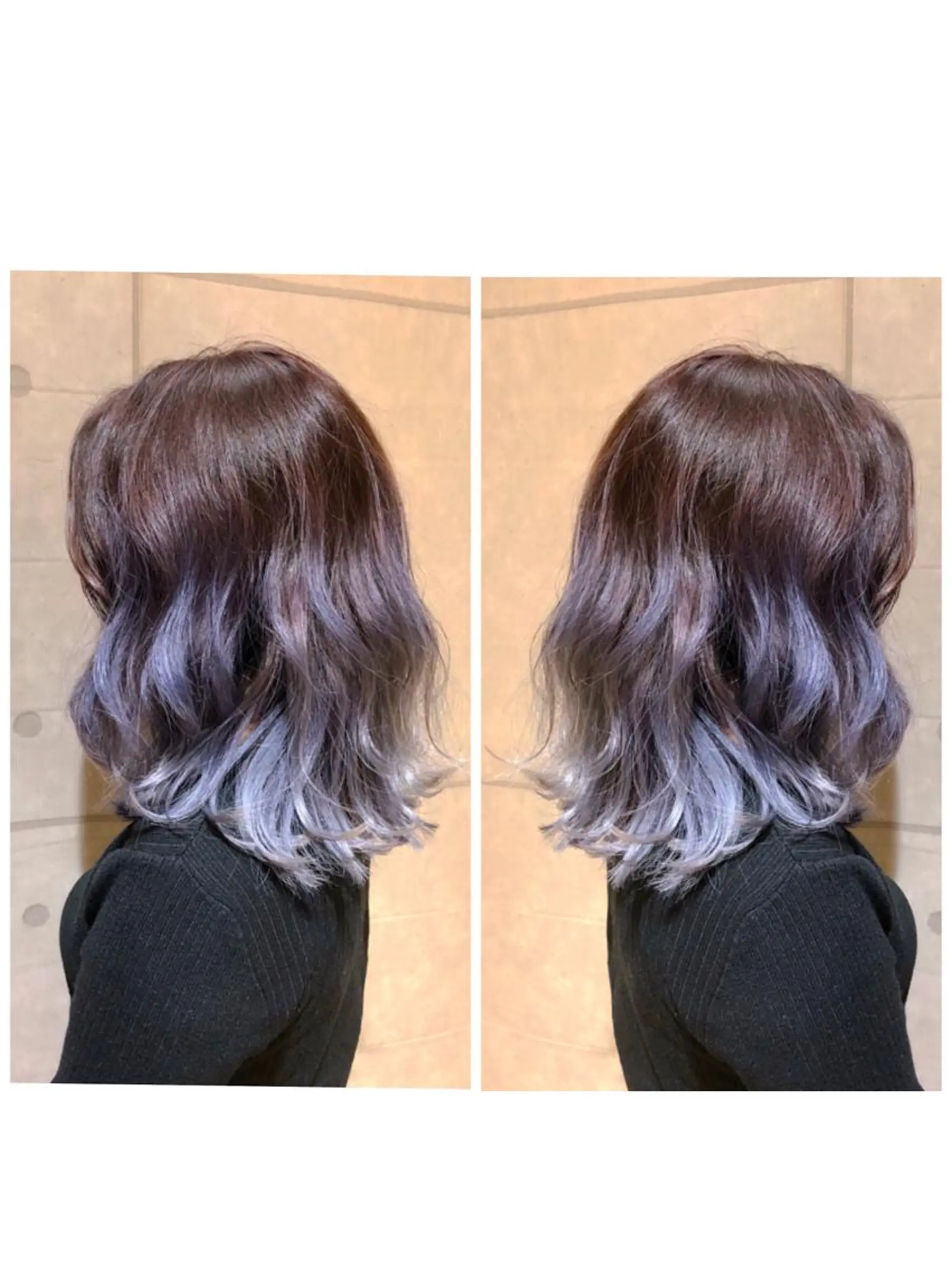 ミディアム カラー アッシュ ブリーチ ブルーカラー グラデーションカラー シルバー 髪質改善/ブリーチ 🎨MASAKiのヘアスタイル