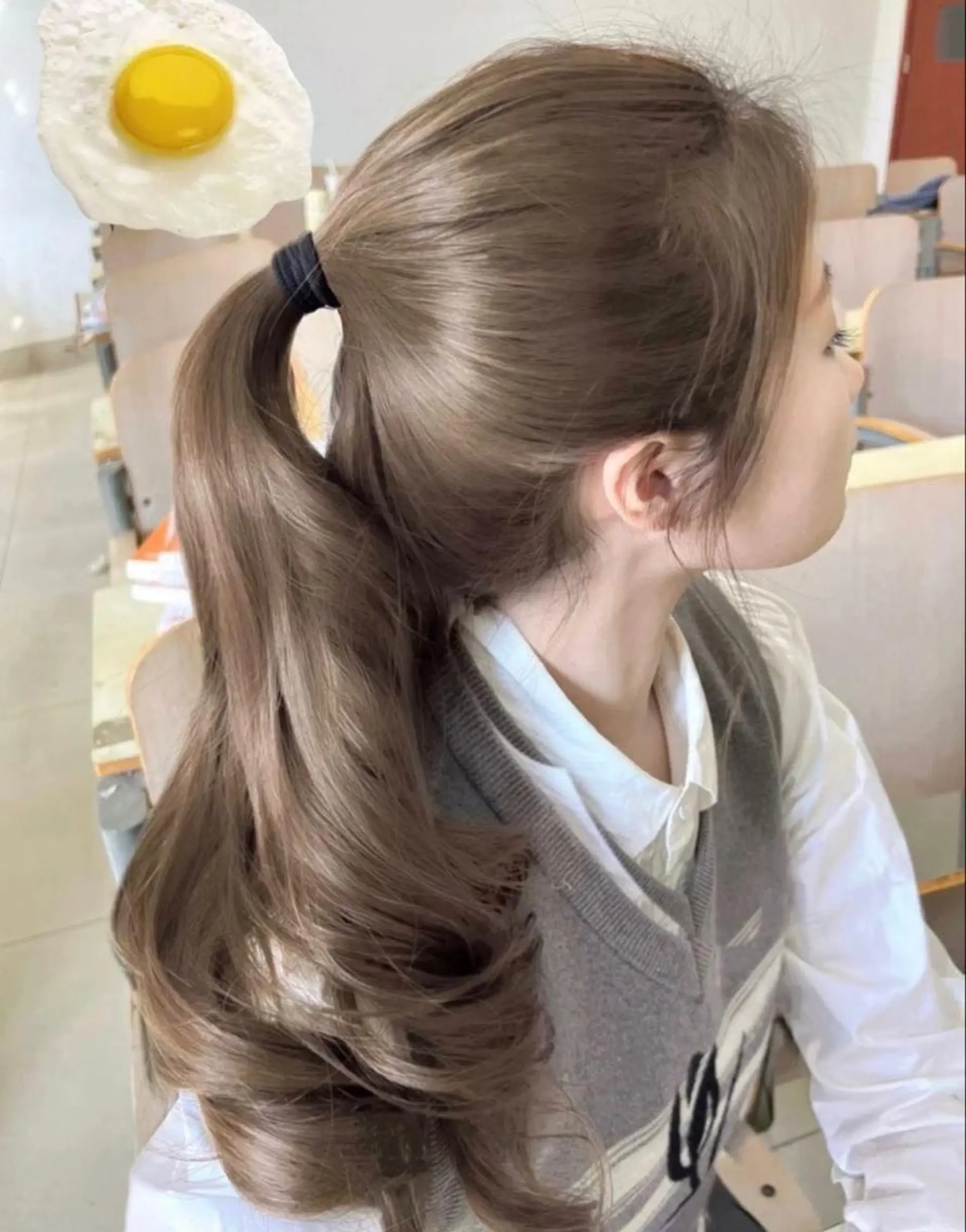 カラー ヘアカラー トリートメント ヘッドスパ ヘアセット ♡ナチュラルガーリー ♡ベージュ♡RINAのヘアスタイル
