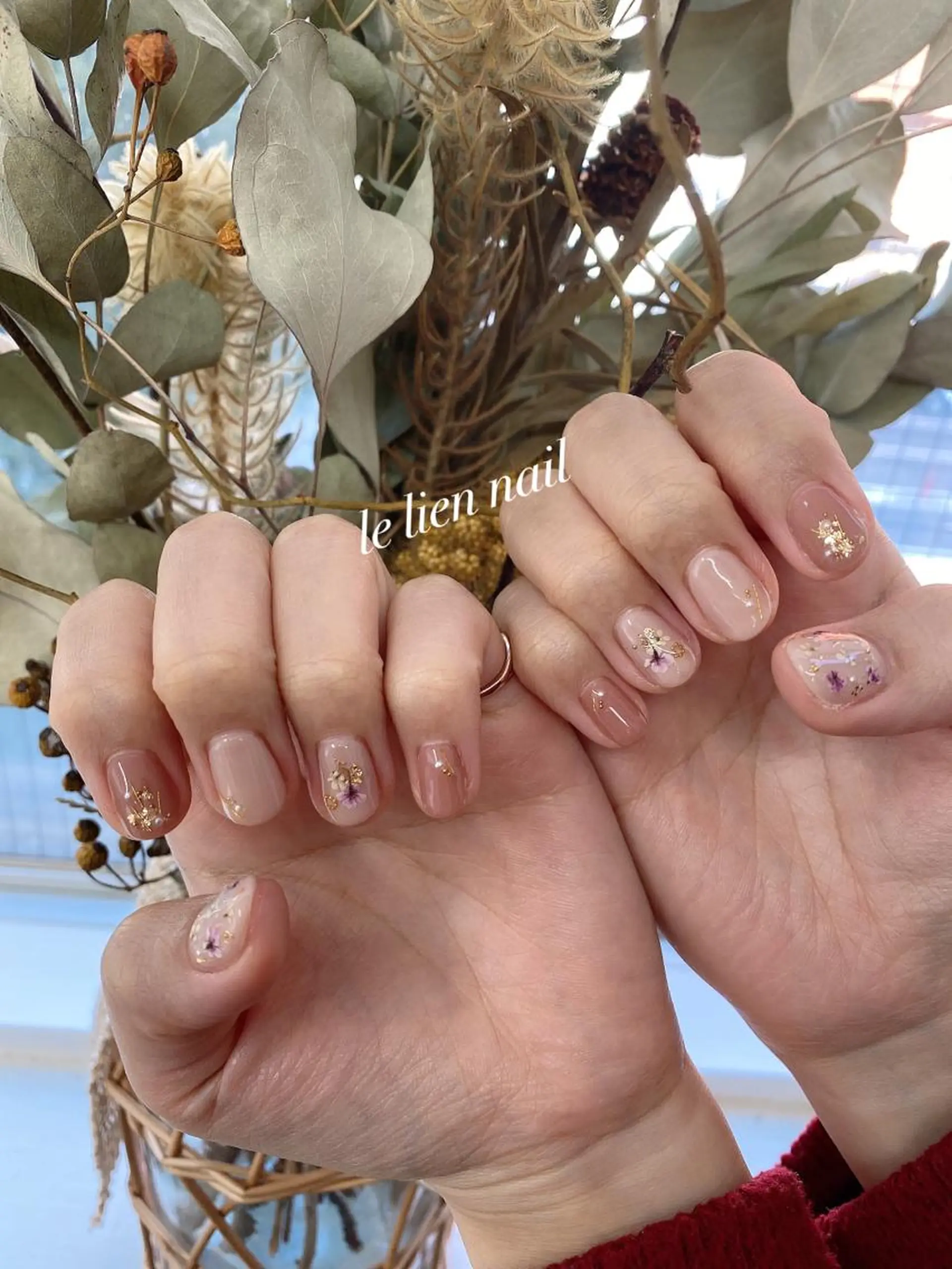 ネイル 春ネイル ハンドネイル le lien nailのネイルデザイン