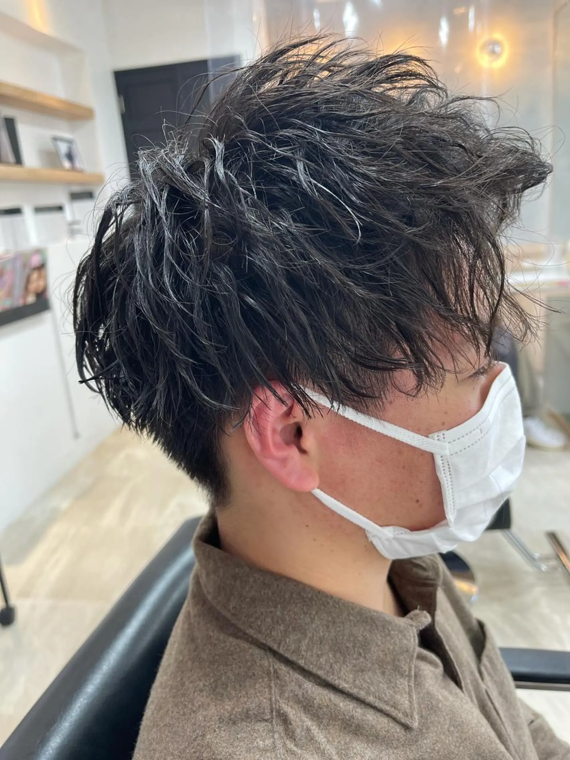 ショート パーマ メンズ 🫧似合わせカット 立川TOSHIKIのヘアスタイル
