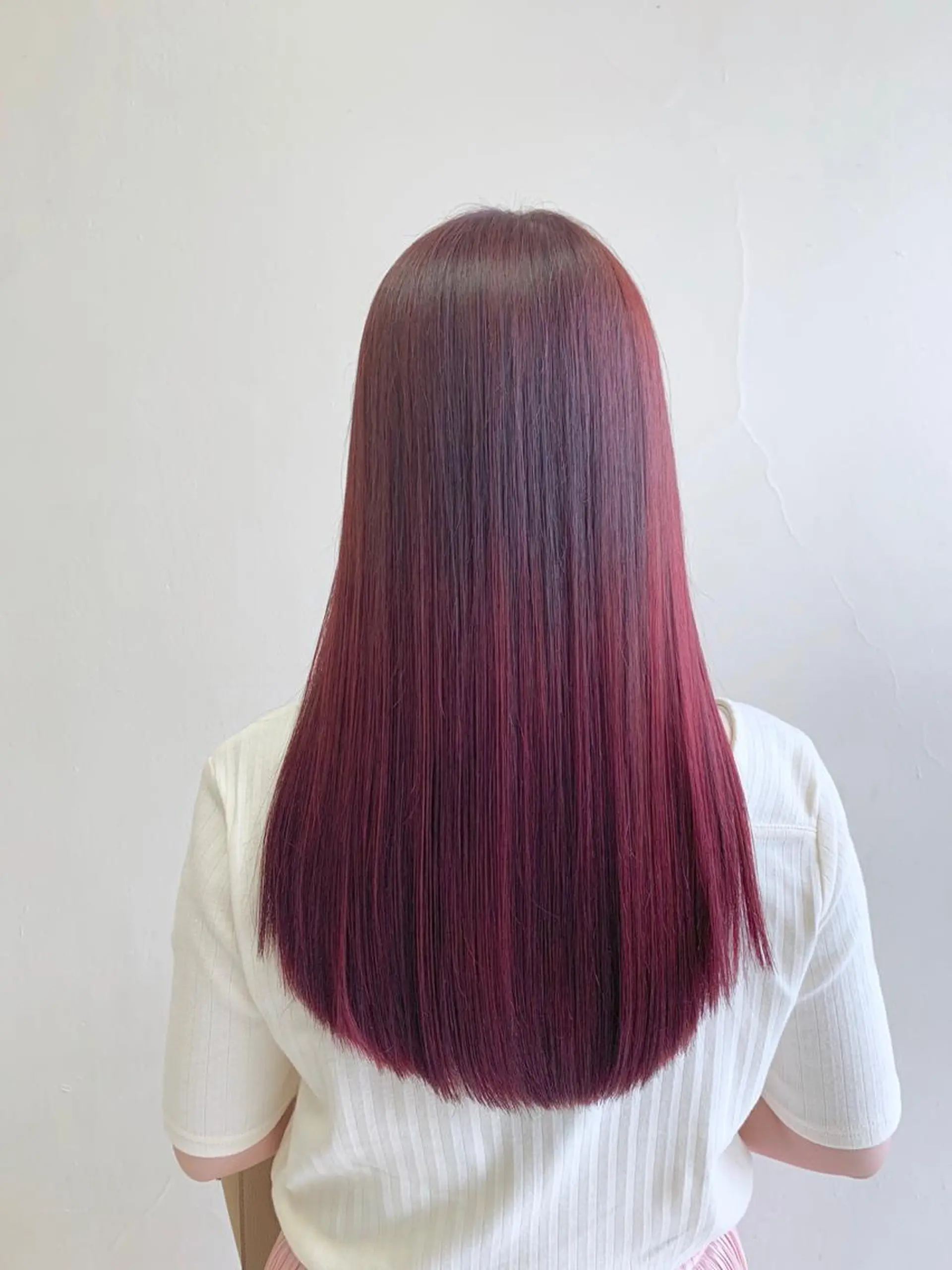 セミロング カラー カラー特化型美容師 保住のヘアスタイル