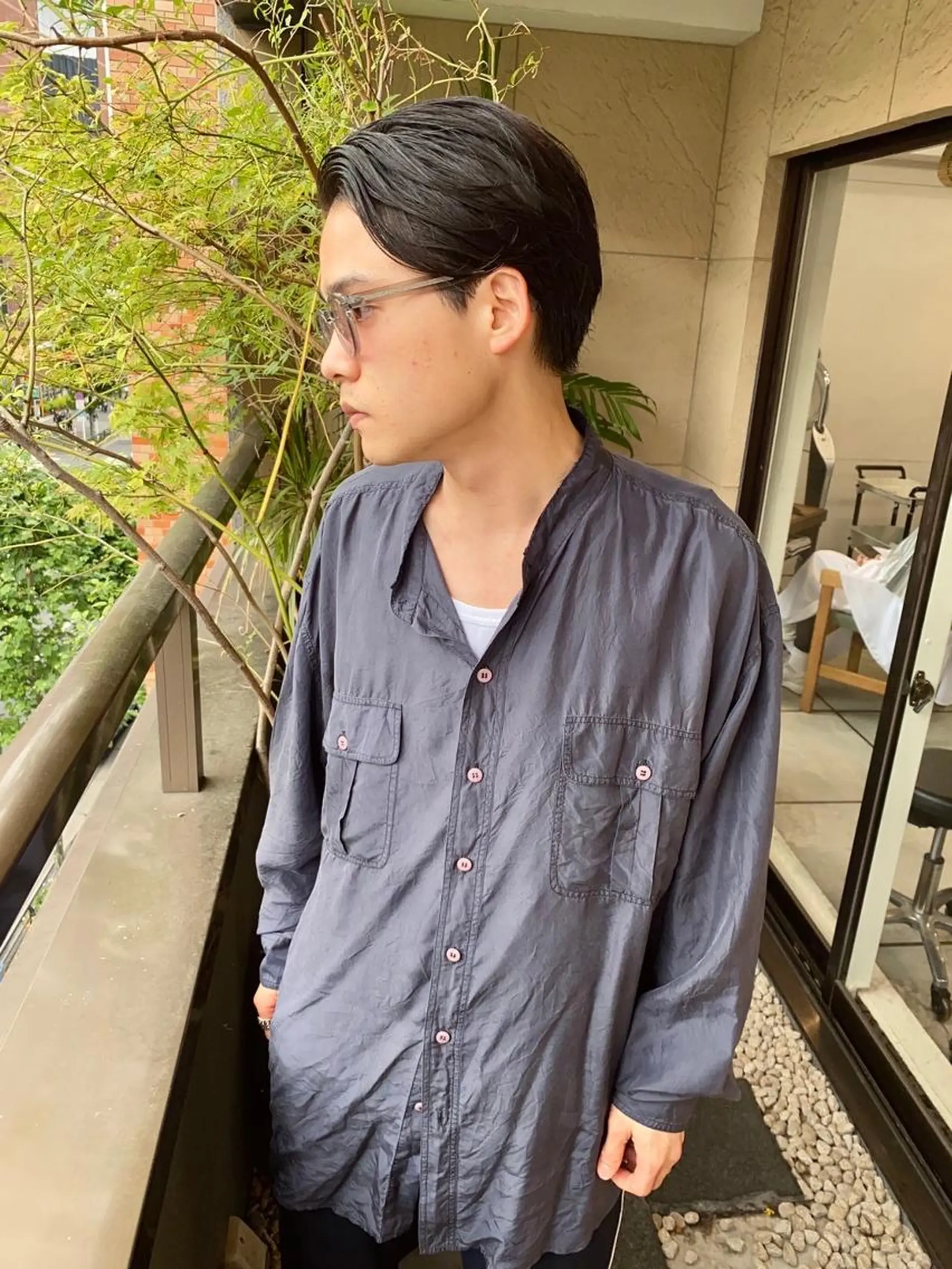 ミディアム パーマ カラー ショートボブ ミディアムパーマ アディクシーカラー ブリーチ ケアブリーチ カット ヘアカラー トリートメント ヘッドスパ CEINE+ officialのヘアスタイル