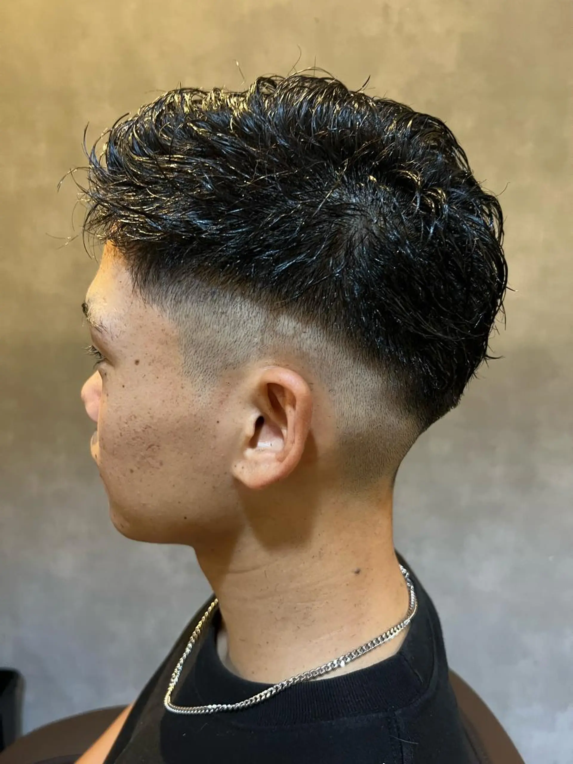 ショート メンズ カット トリートメント ヘッドスパ SHION men's permのヘアスタイル