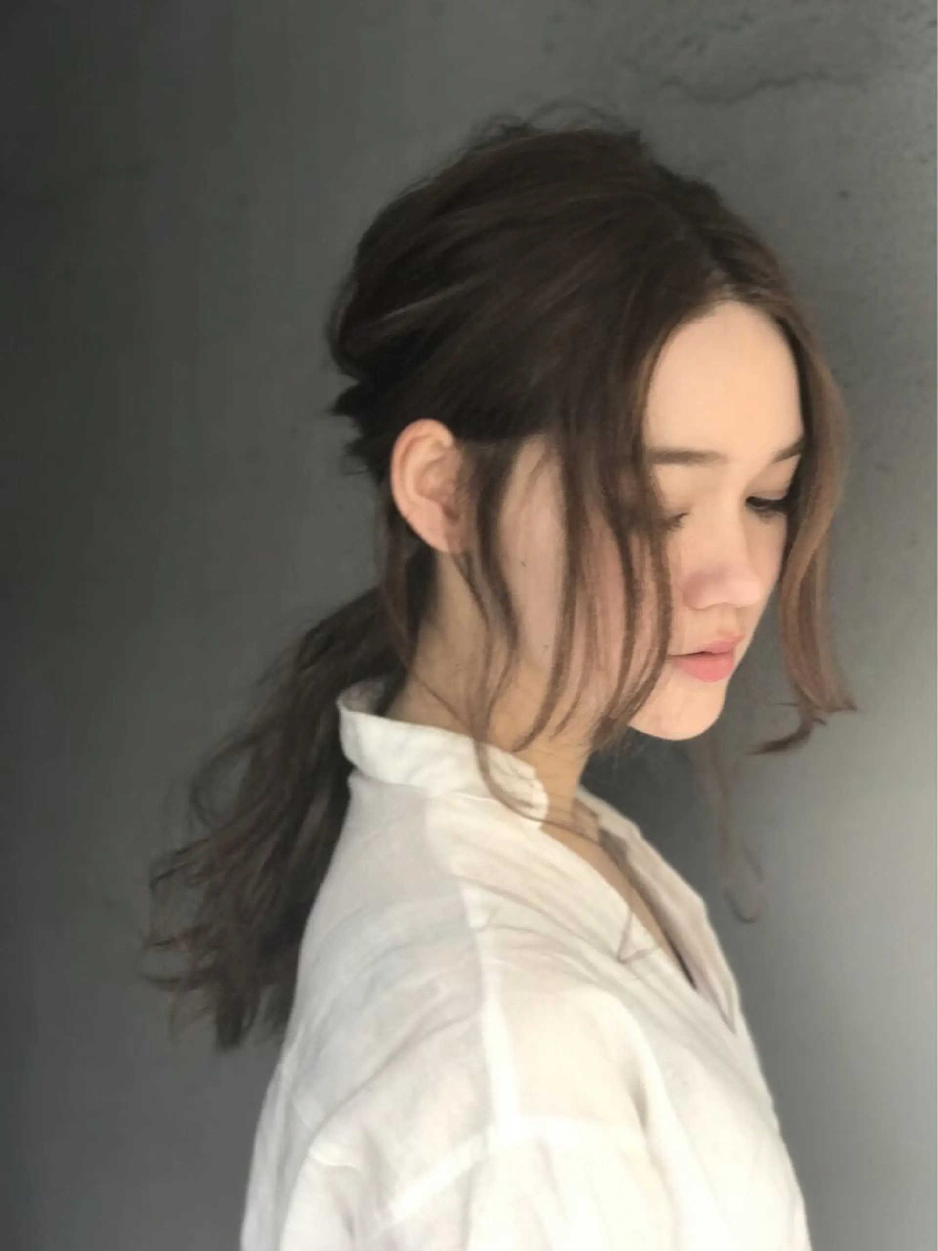 ロング カラー パーマ ヘアアレンジ キッズ 子どものヘアアレンジ グレージュ 簡単アレンジ シェアサロン　salowin所属・✨ブリーチなし透明感 カラー🥇ユースケのヘアスタイル