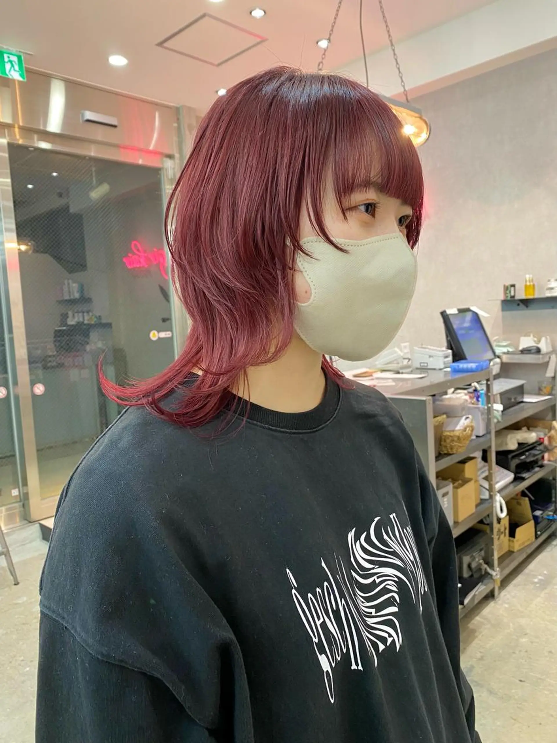 ミディアム カラー ヘアアレンジ カット ヘアカラー トリートメント ♡韓国風ヘア 🐈♡MIHOのヘアスタイル