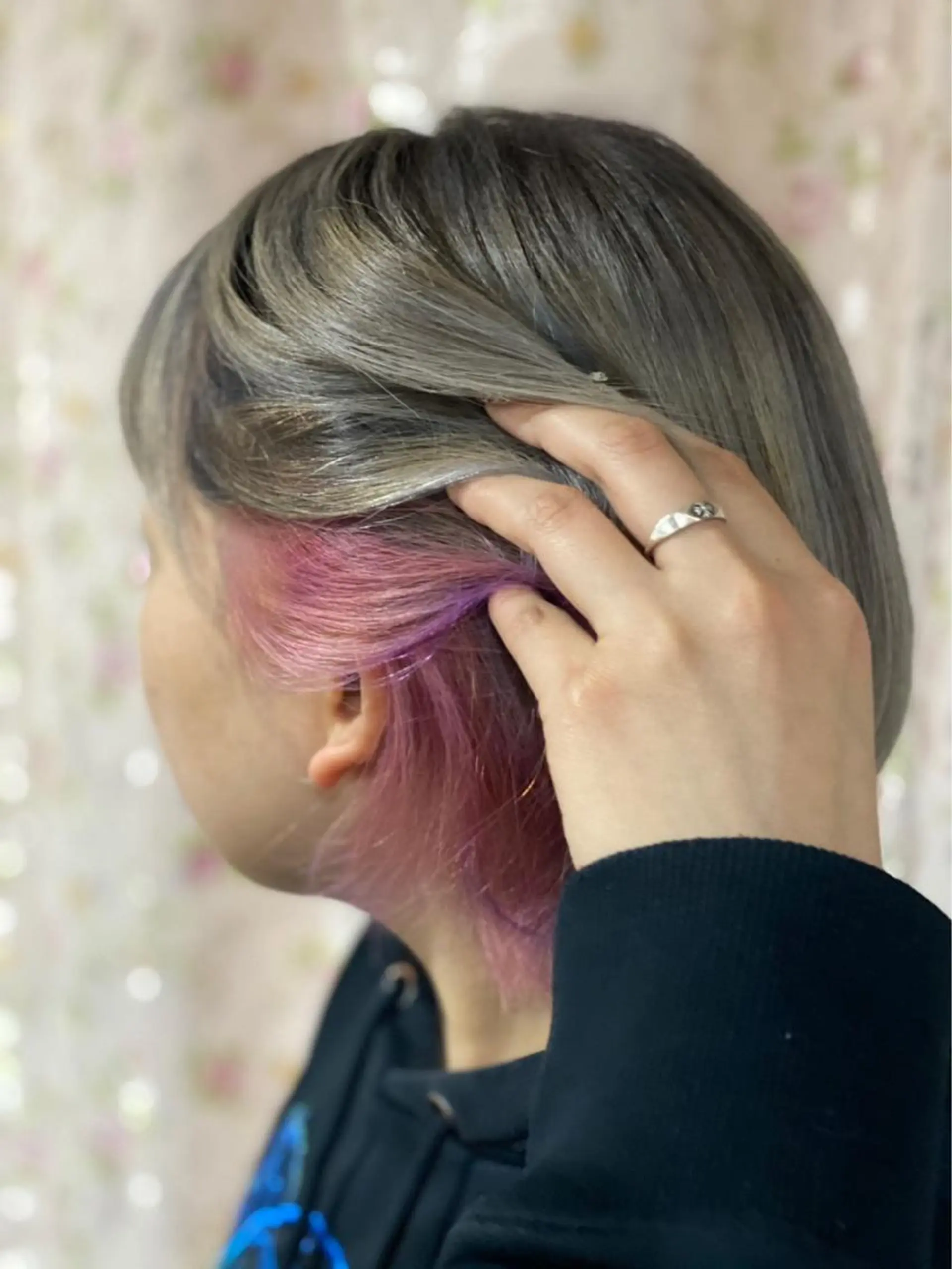 ショート カラー インナーカラー ピンクカラー ゴトウ エイイチのヘアスタイル