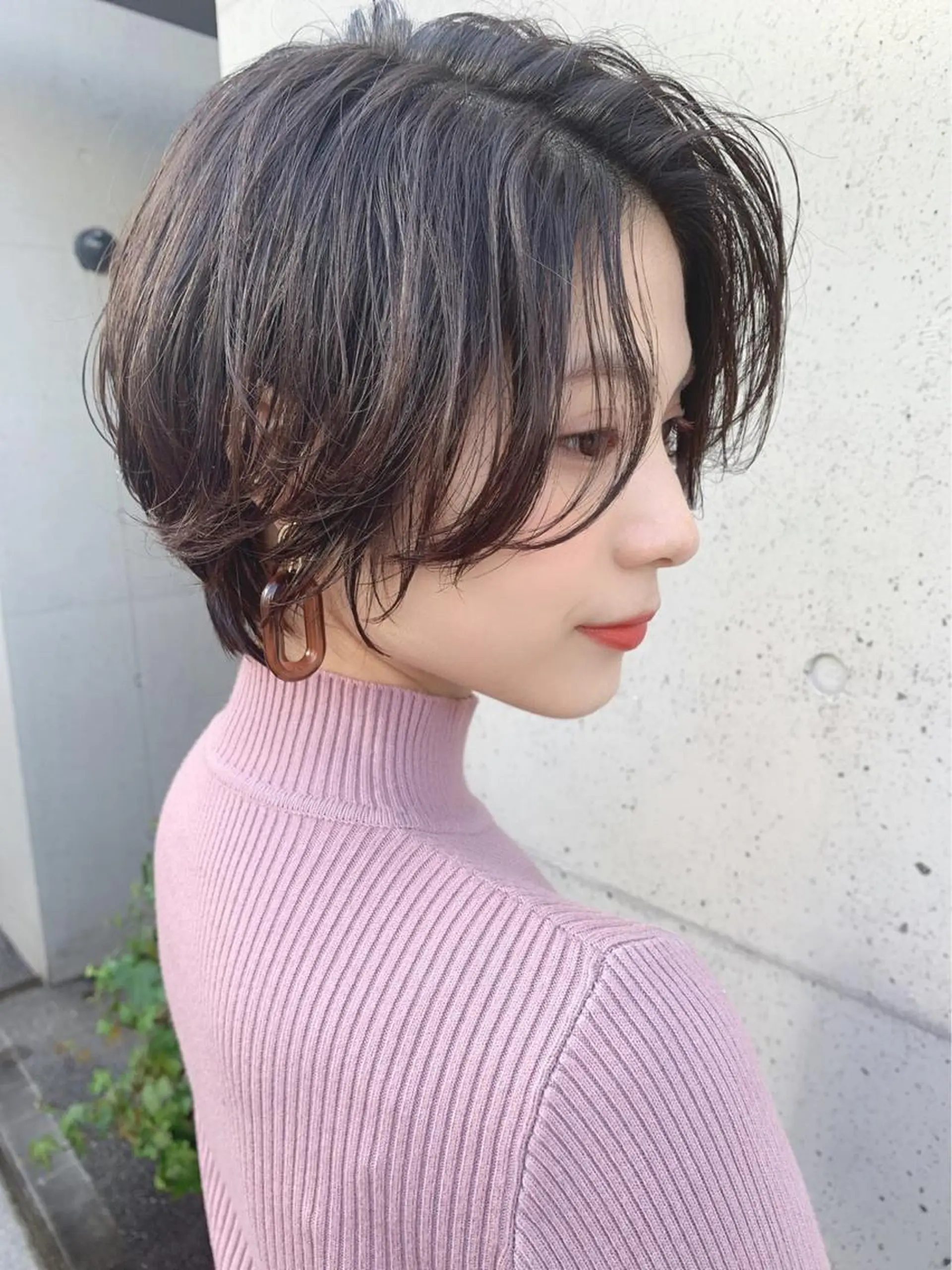 ショート カラー カット 縮毛矯正 トリートメント 髪質改善　ANFINI 仙台所属・🇰🇷韓国レイヤー 伊藤拓海のヘアスタイル