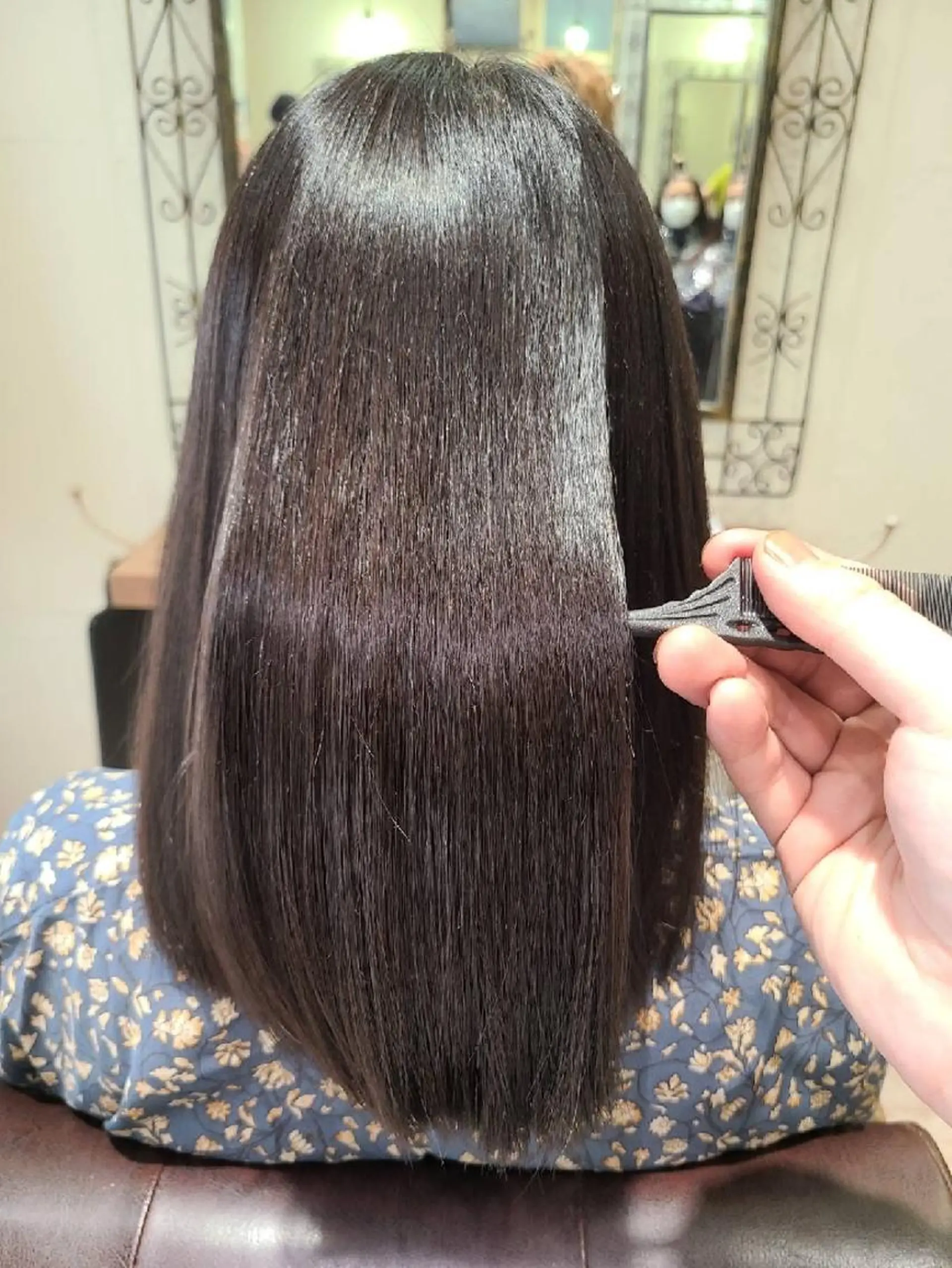 ロング カット 縮毛矯正 cherie所属・大内 格のヘアスタイル