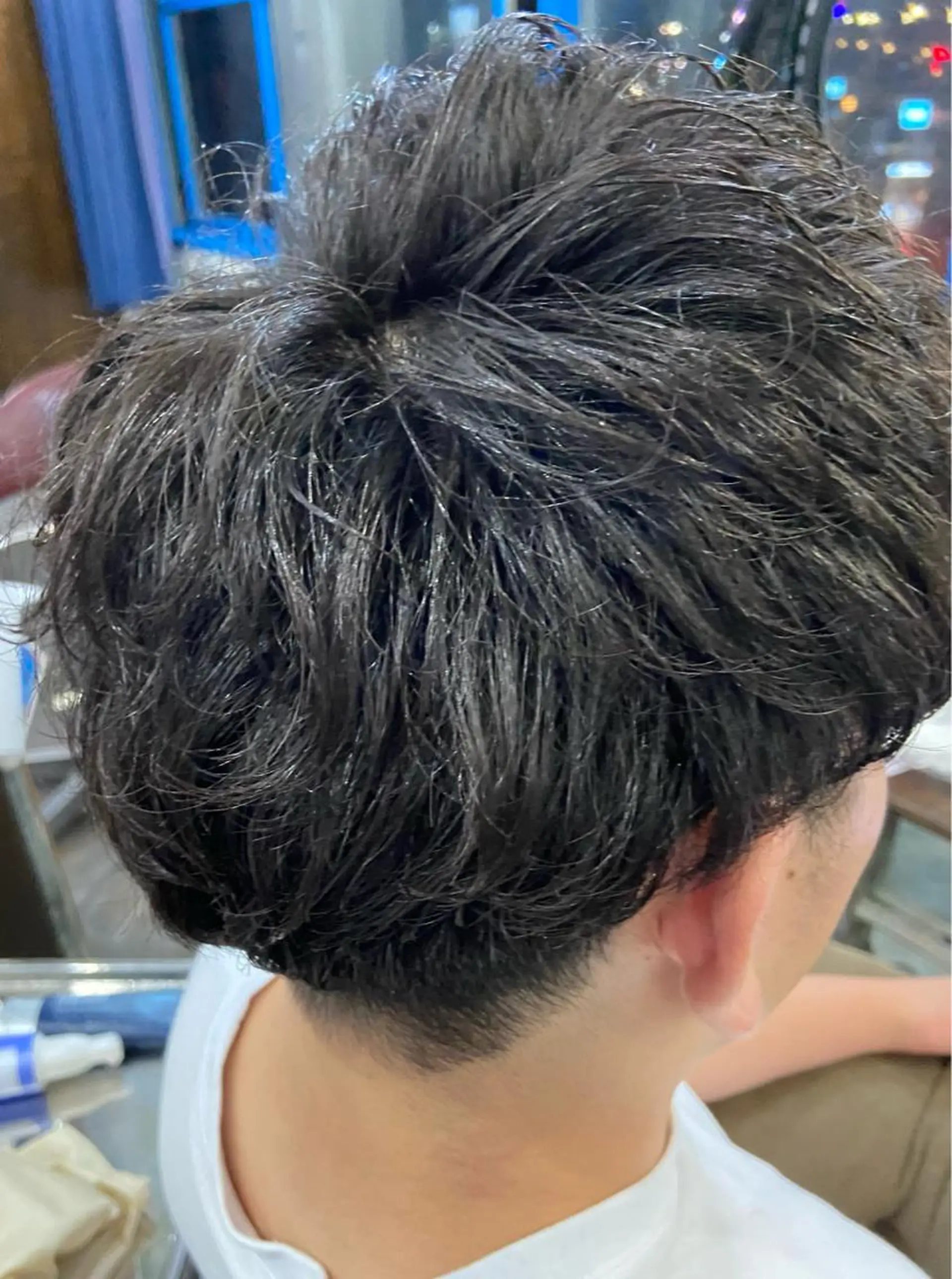 ショート パーマ メンズ カットパーマ✂️ 小坂田玲亜のヘアスタイル