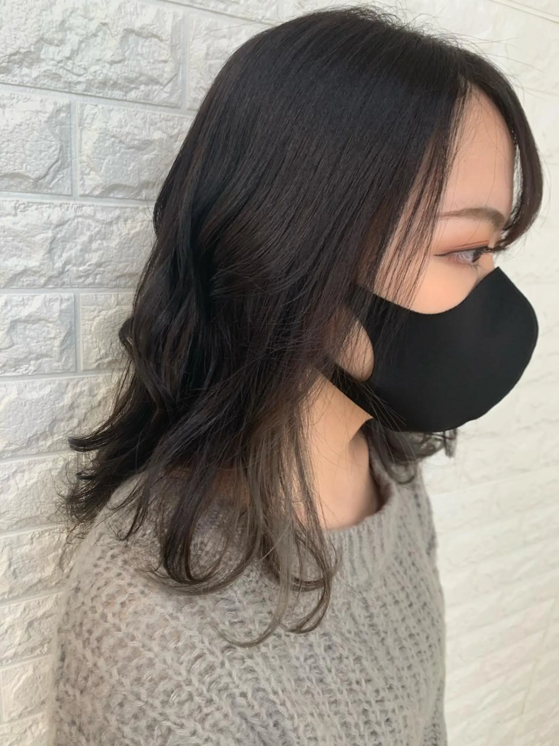 セミロング カラー ヘアカラー 福森 みずきのヘアスタイル