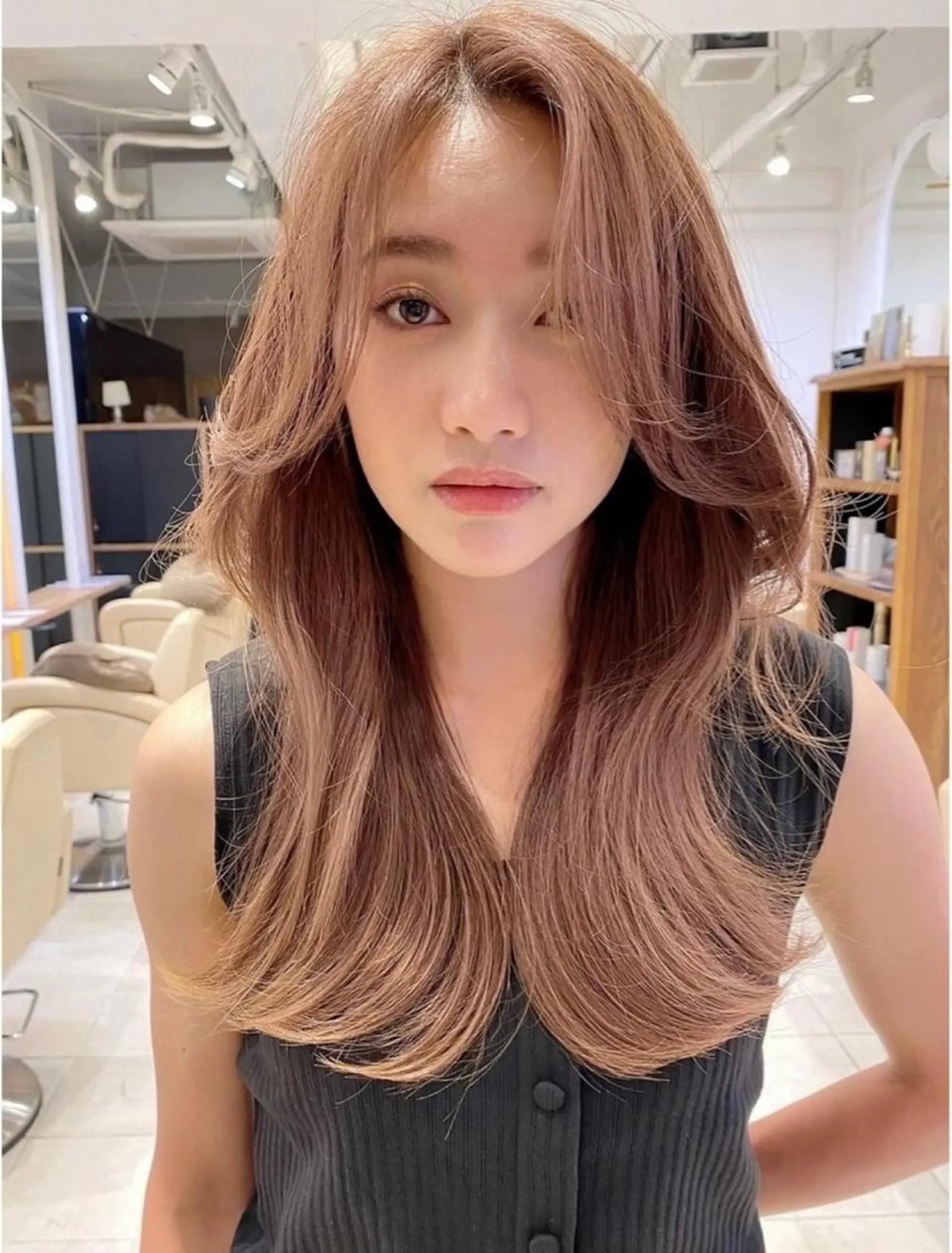 ロング カラー 透明感カラー🤎 中川智帆のヘアスタイル