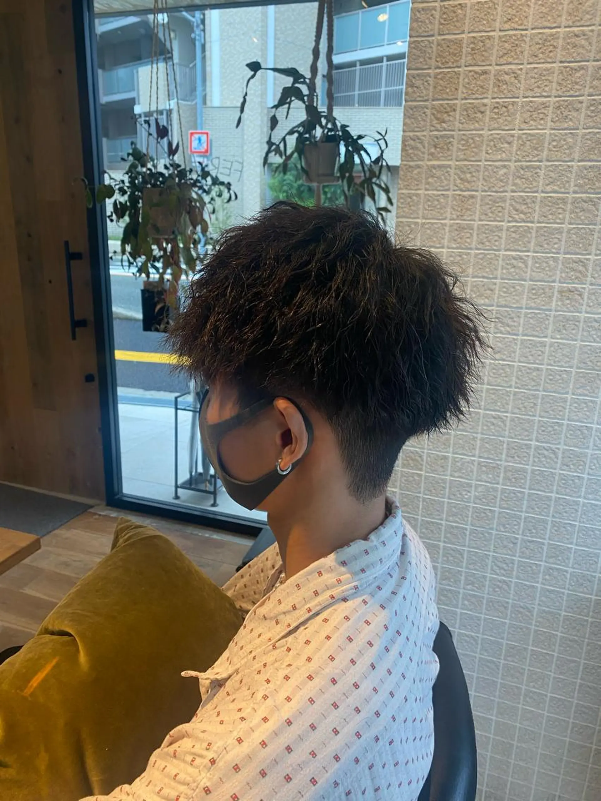 パーマ メンズ 刈り上げ FERIA池田 石田較貴のヘアスタイル