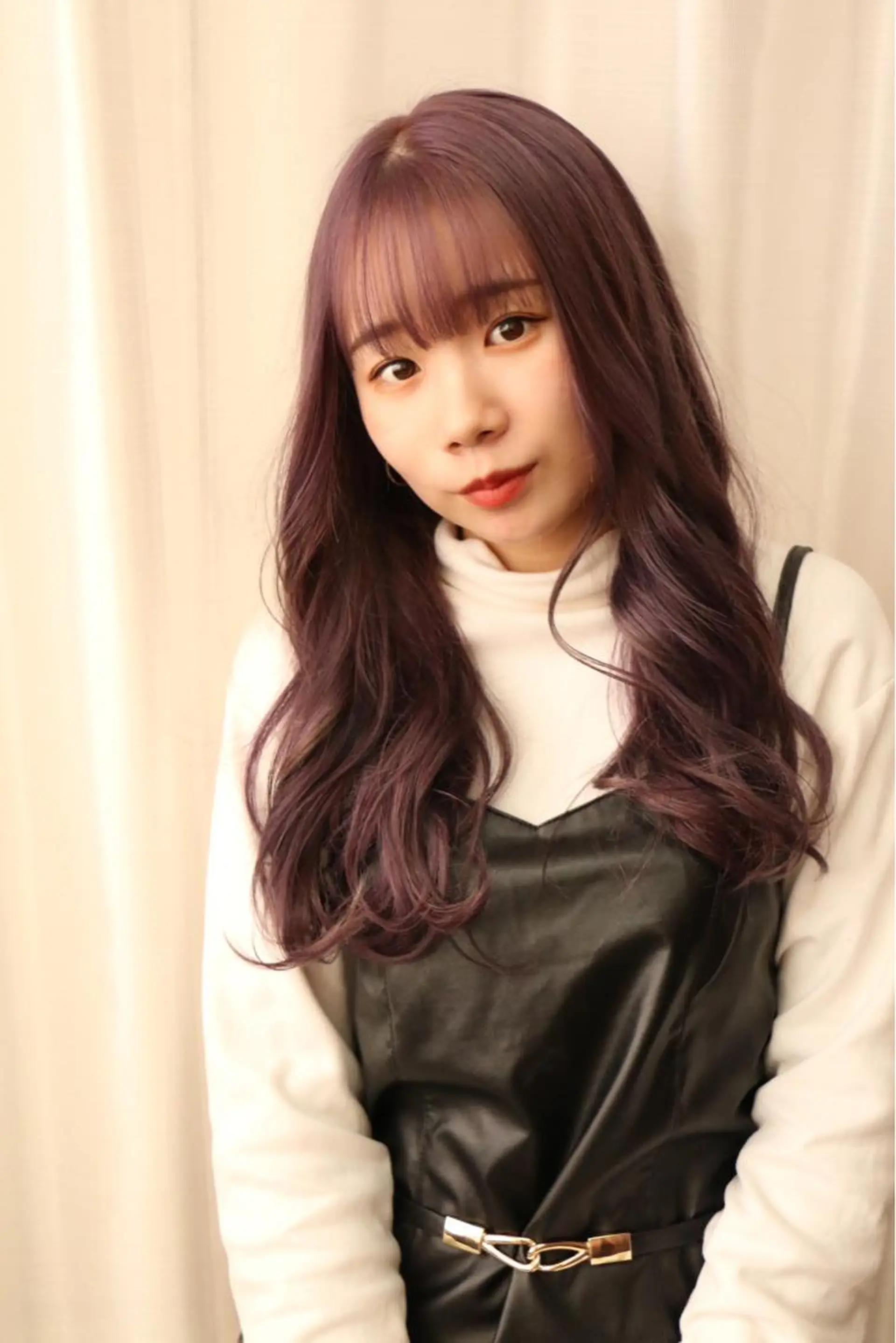 ロング カラー ヘアカラー トリートメント IORI #韓国ヘア#髪質改善のヘアスタイル