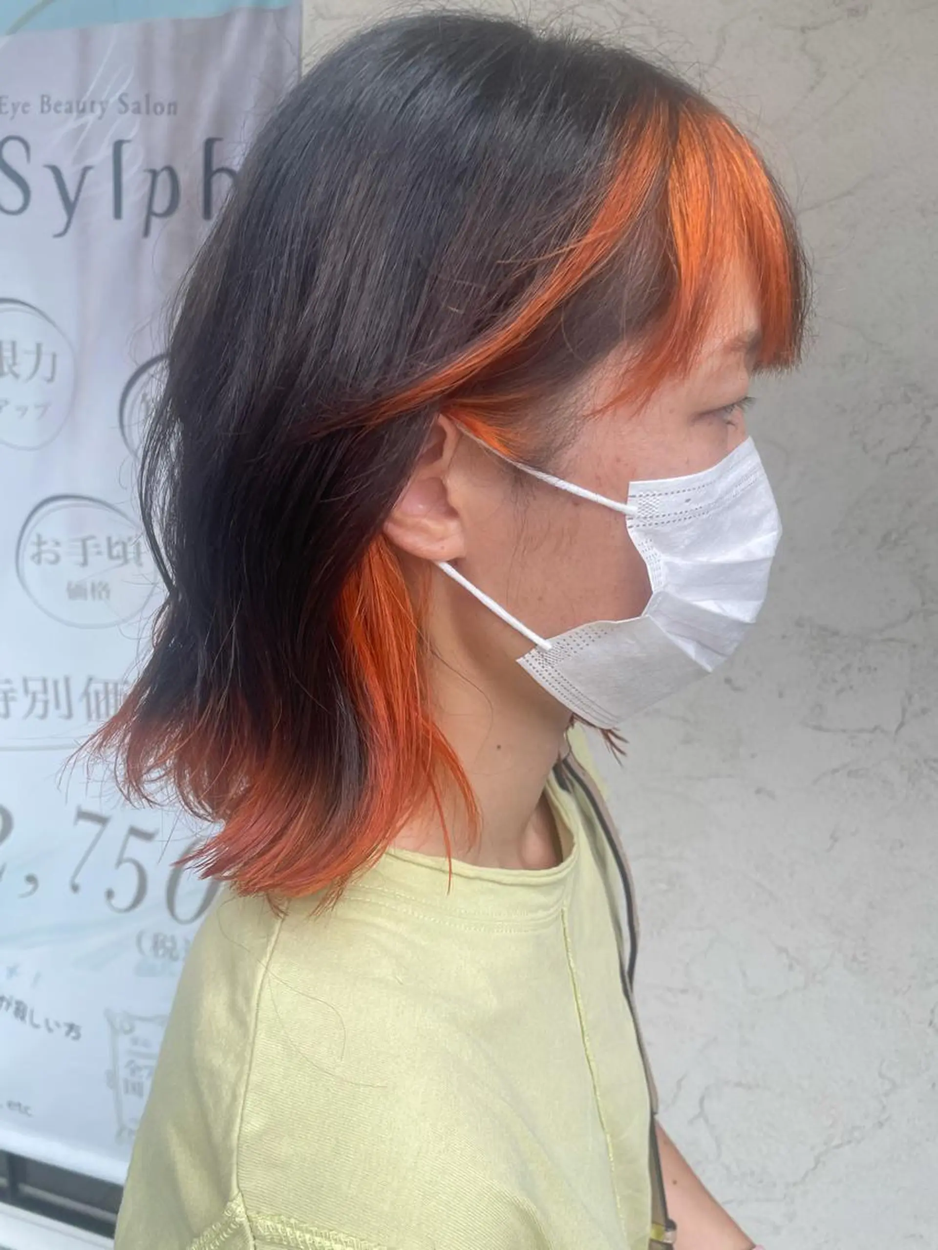 ミディアム カット ヘアカラー 前川 万都里のヘアスタイル