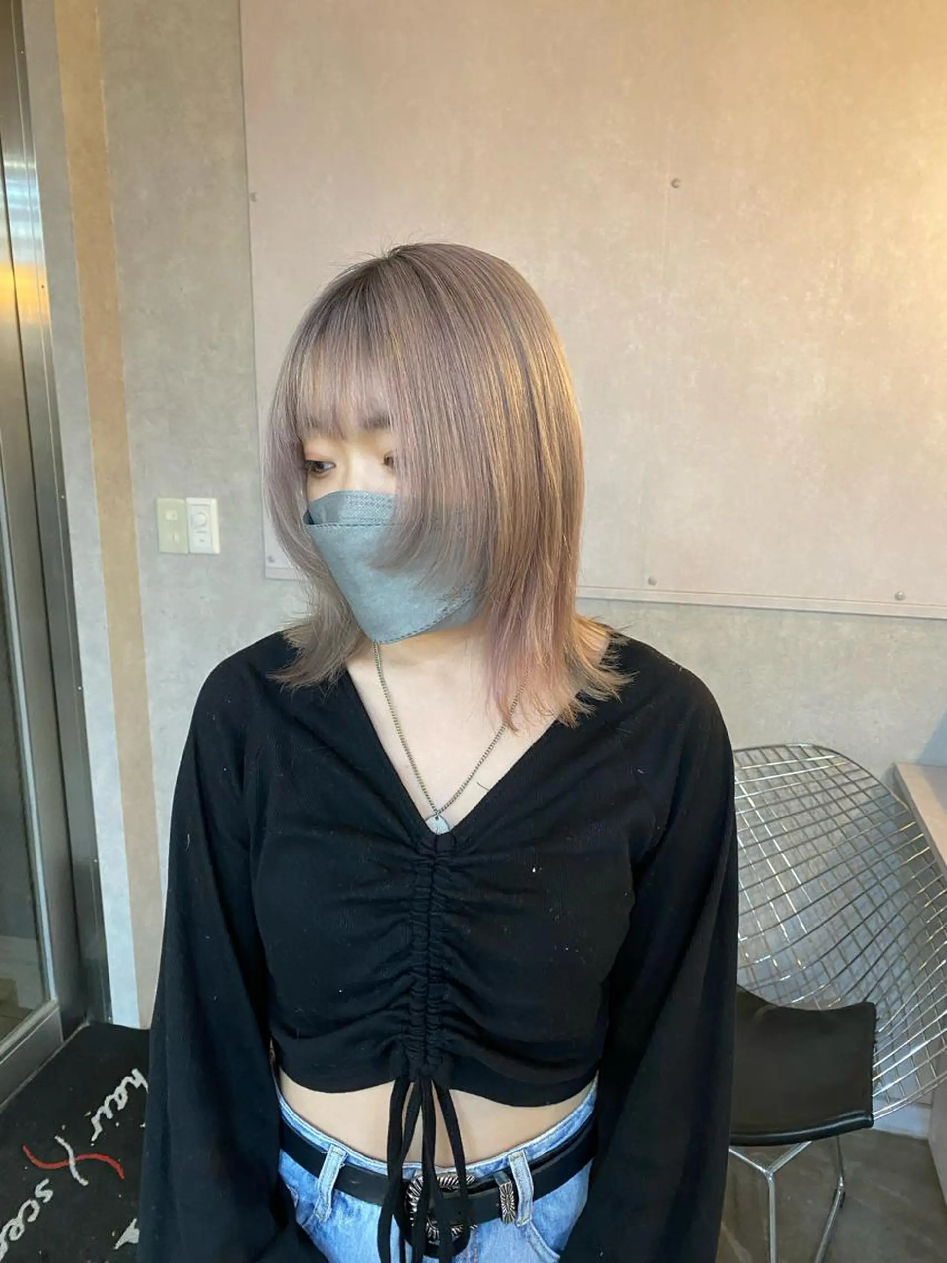 ショート カラー カット ヘアカラー トリートメント レイヤーウルフ エクステ磯部のヘアスタイル