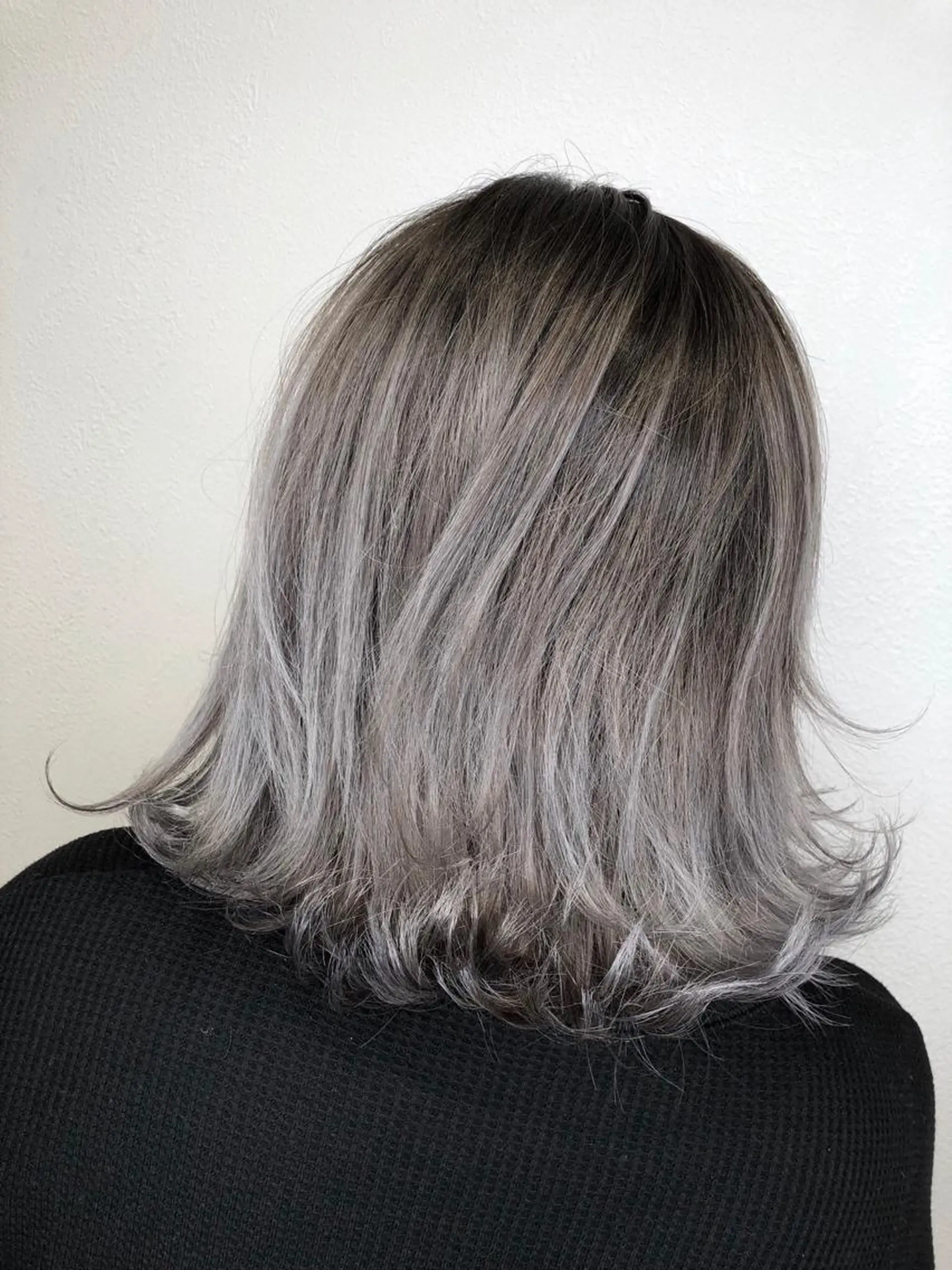 ミディアム ハイライト レイヤーカット ブリーチ無しカラー 👑店長　平松　由のヘアスタイル