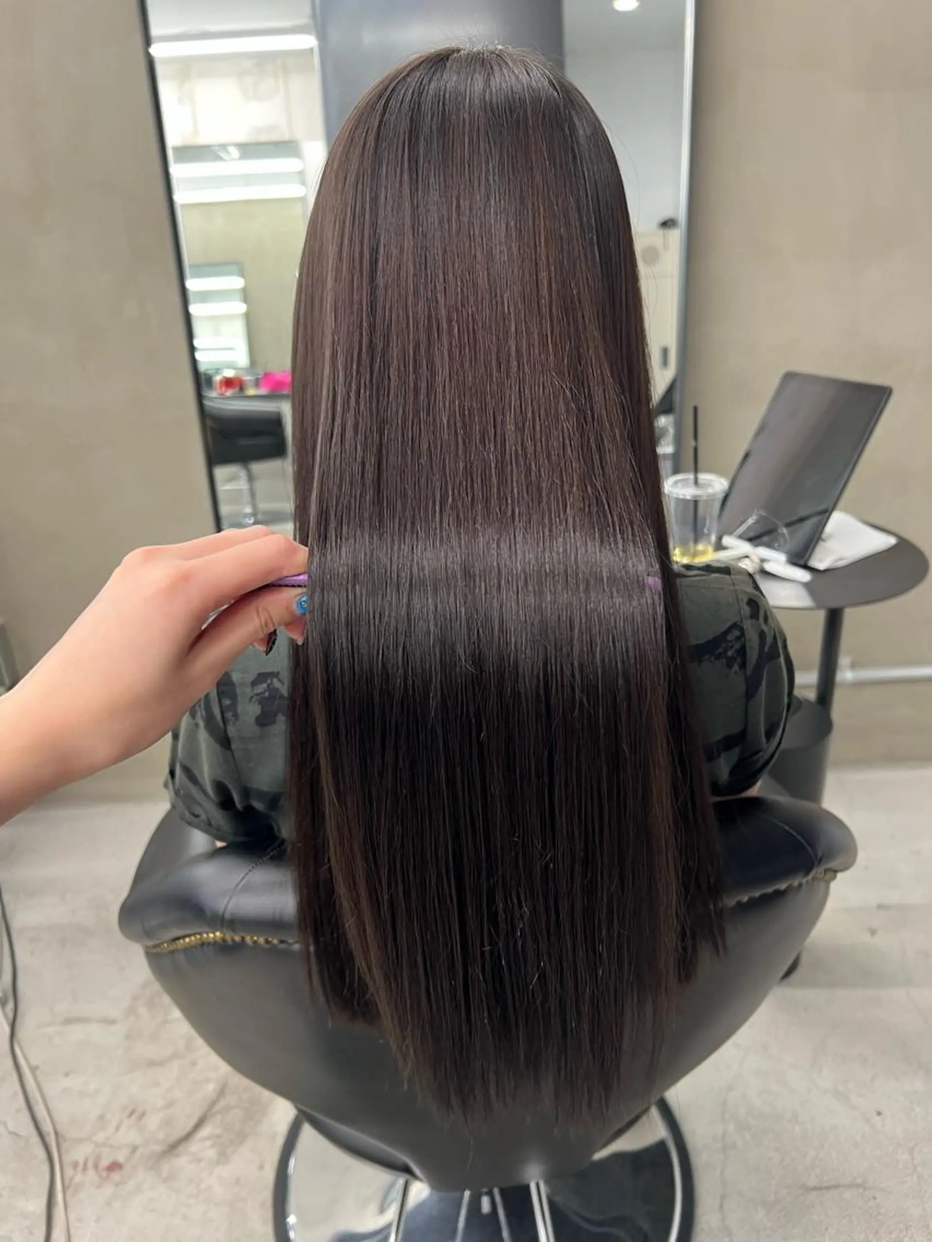 ロング カラー 髪質改善 トリートメント カット ヘアカラー トリートメント kimika🥑 メンズ/髪質改善のヘアスタイル