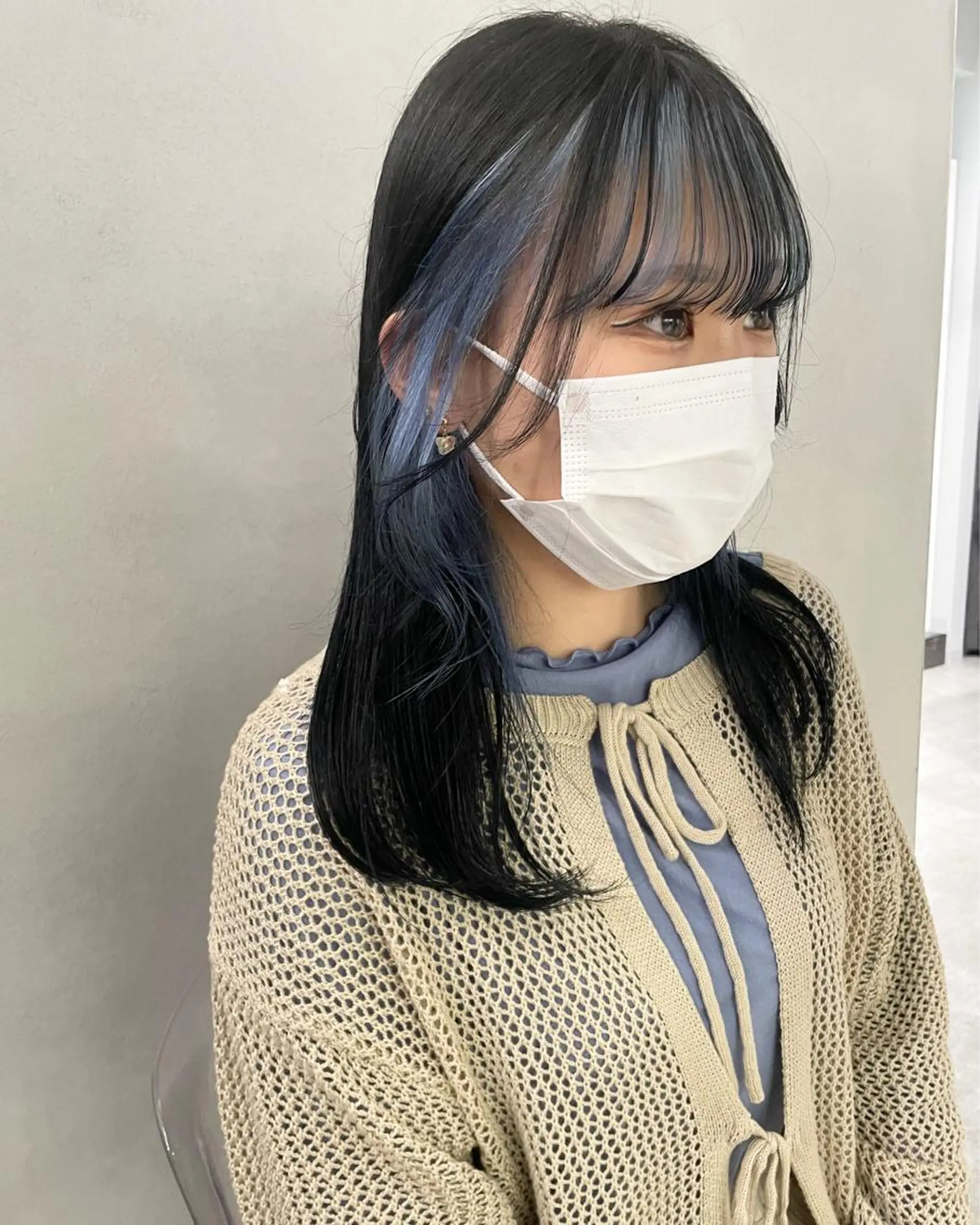 ミディアム カラー インナーカラー 心斎橋/ブリーチ minamiのヘアスタイル