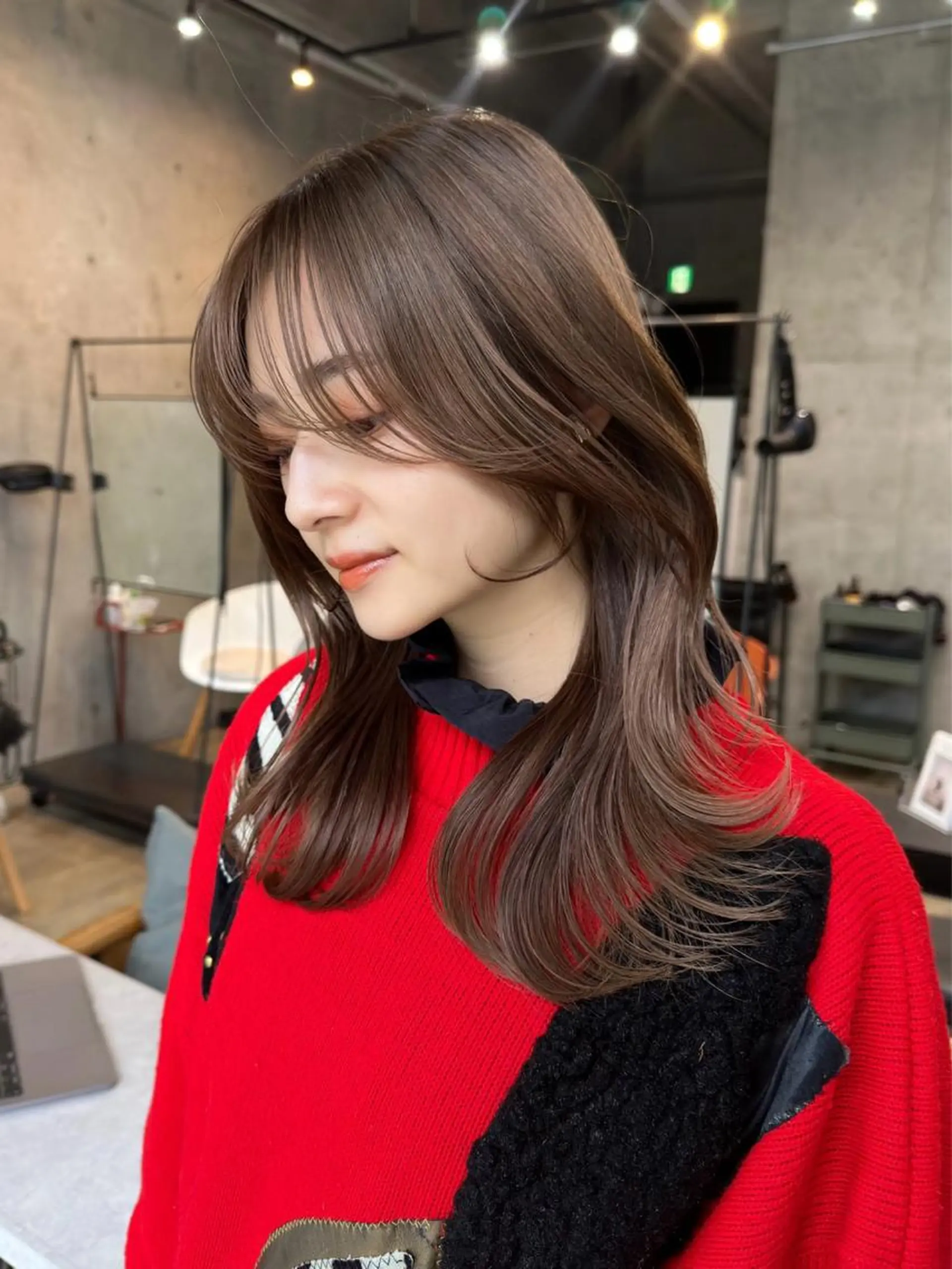 ロング カラー カット ヘアカラー 縮毛矯正 トリートメント SALOWIN原宿AROA店所属・顔まわり神カット✂︎ 齋藤雄大【原宿】のヘアスタイル