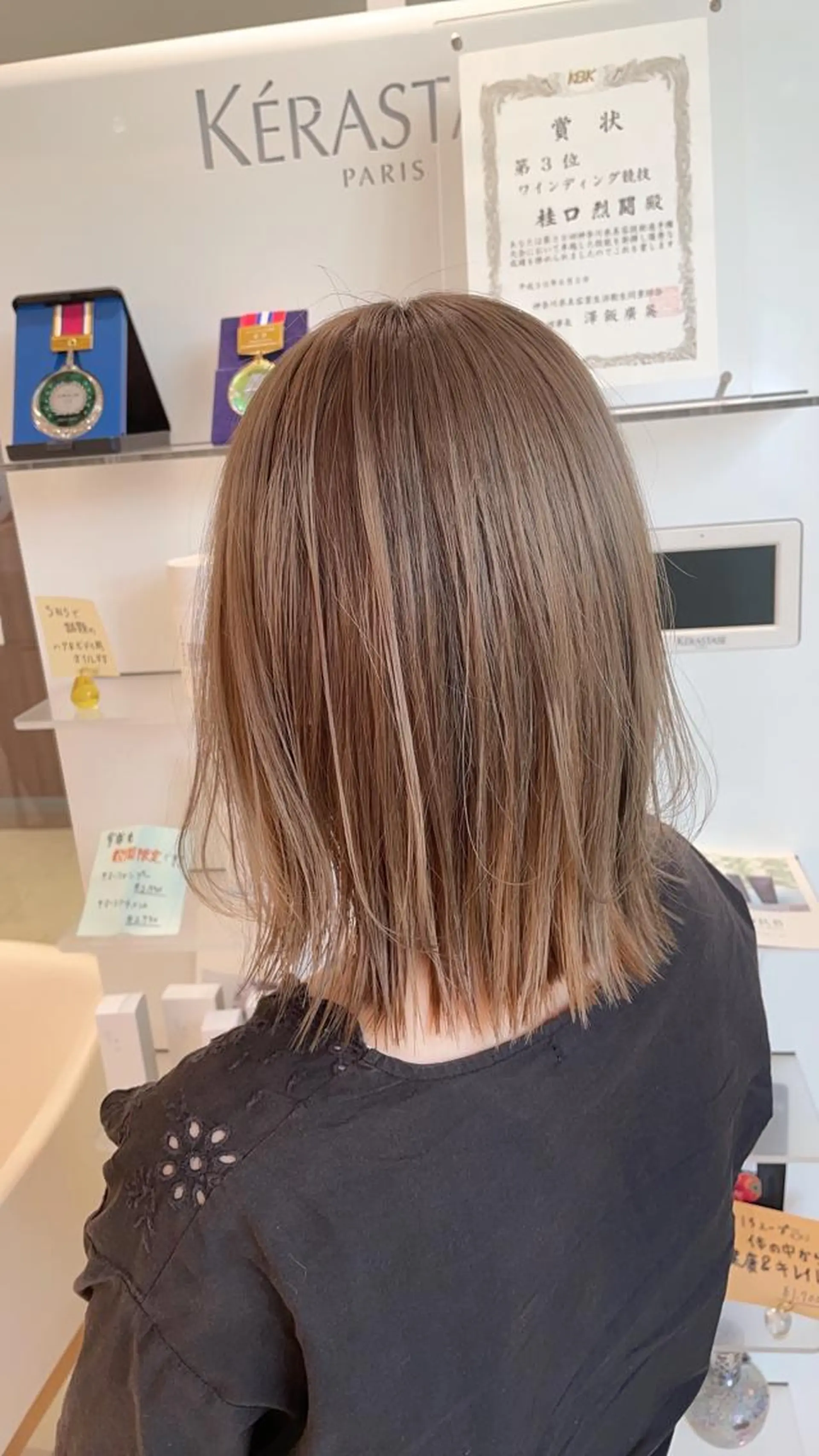ショート カラー カット ヘアカラー トリートメント ご新規様限定クーポン あります　桂口　烈闘のヘアスタイル