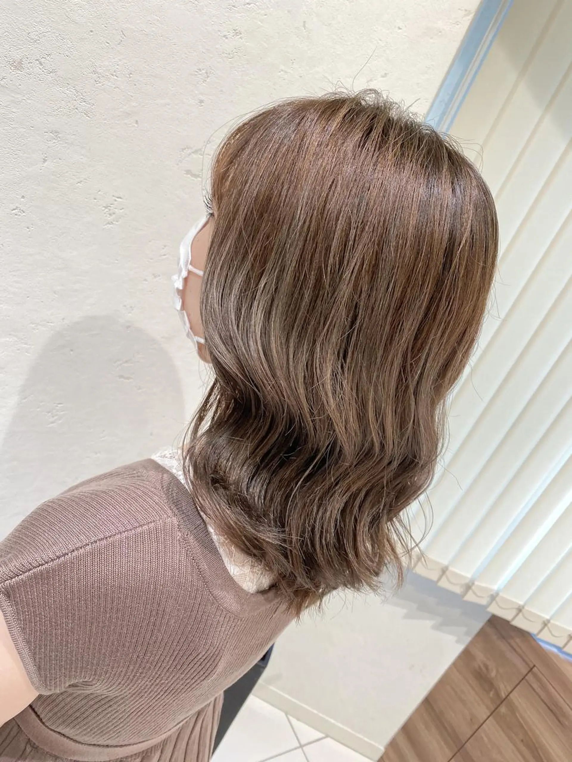 ミディアム カラー 韓国風デザイン 💐MIZUKI💐のヘアスタイル